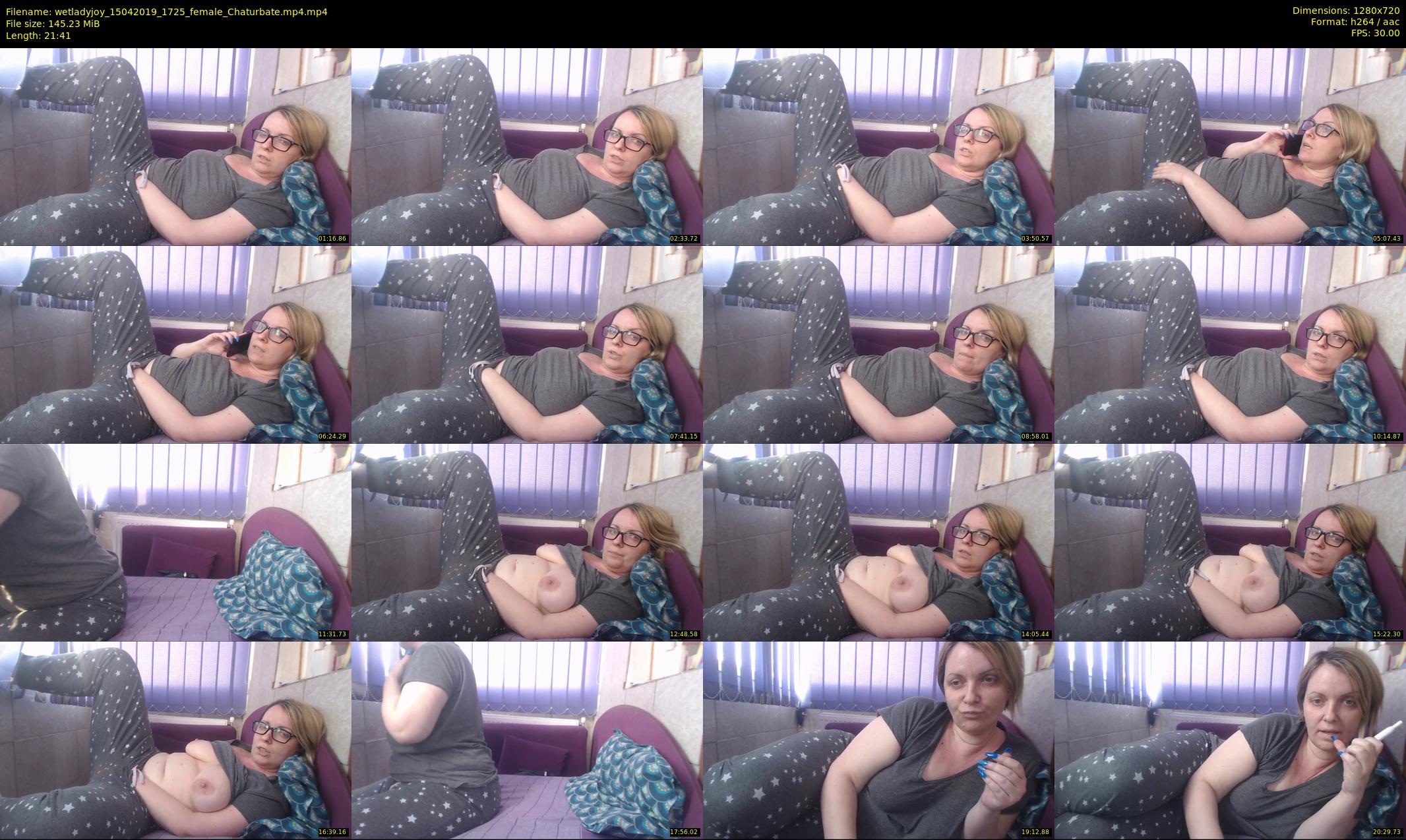 wetladyjoy — 22 minute Chaturbate female cam show recording, 720p, Apr 15, 2019