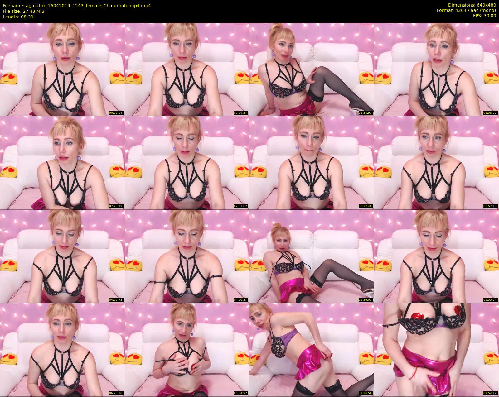 agatafox — 9 minute Chaturbate female cam show recording, 480p, Apr 16, 2019