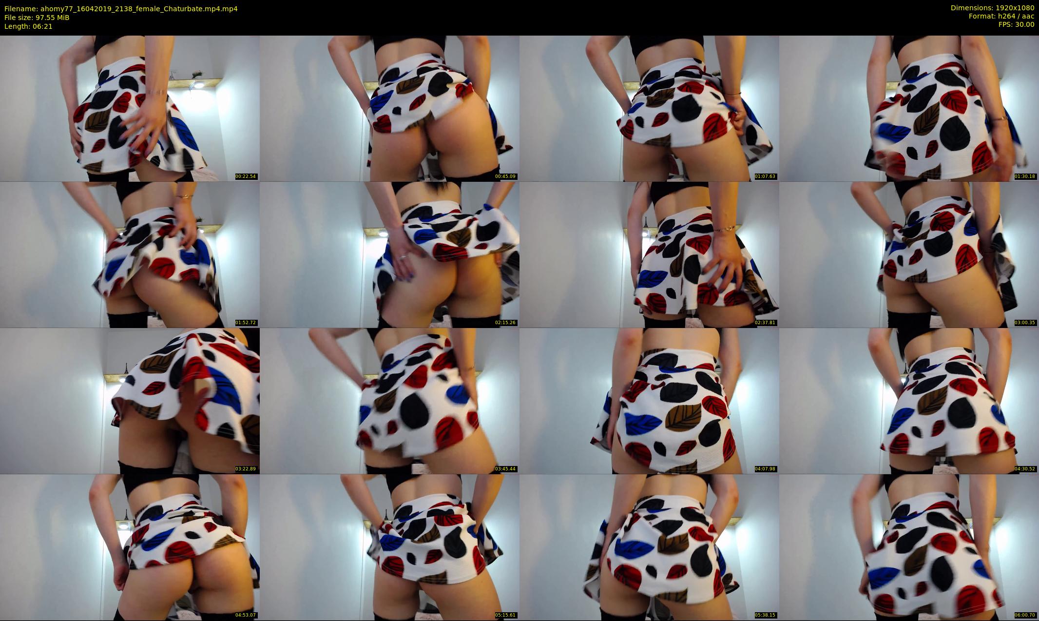 ahomy77 — 7 minute Chaturbate female cam show recording, 1080p, Apr 16, 2019