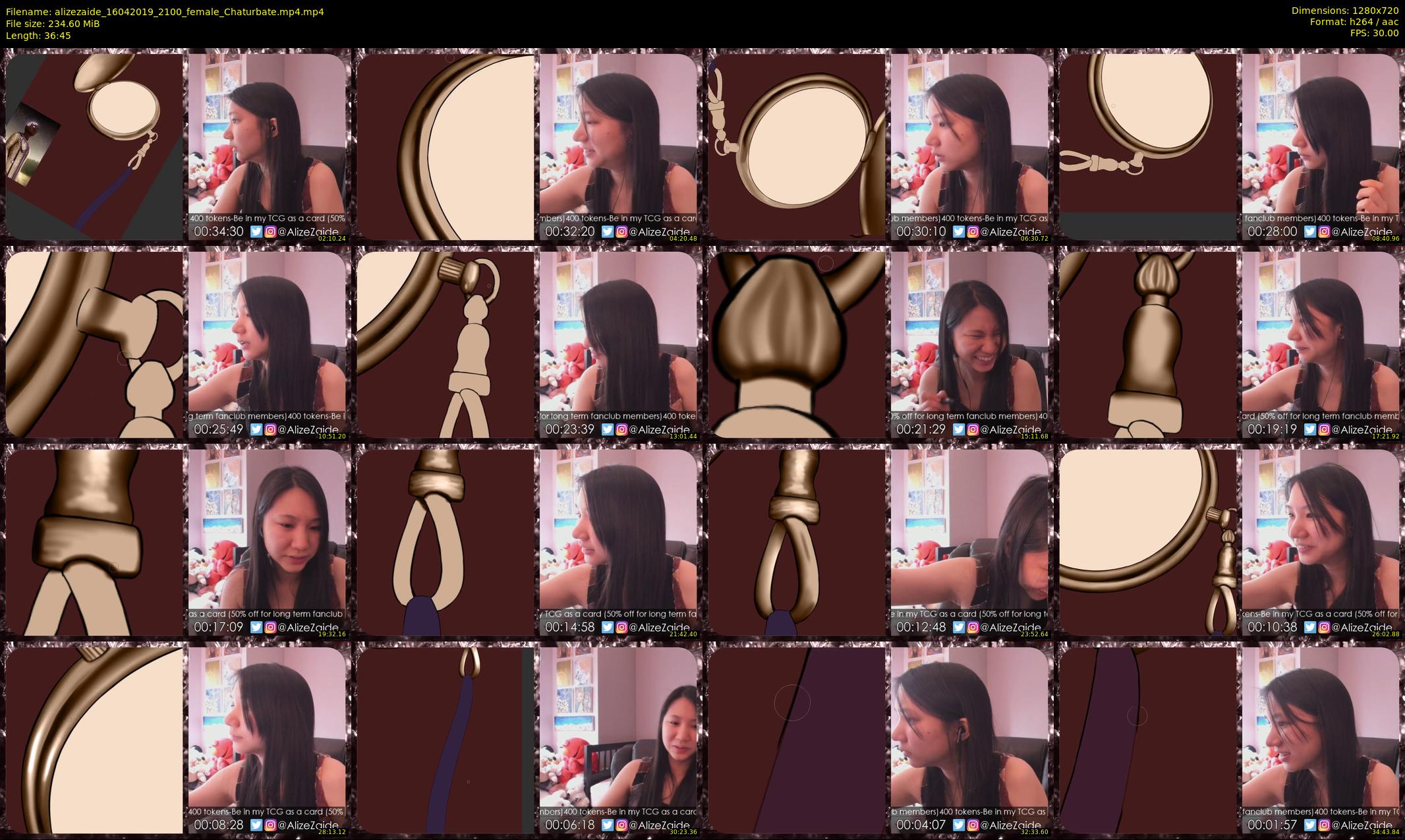 alizezaide — 37 minute Chaturbate female cam show recording, 720p, Apr 16, 2019