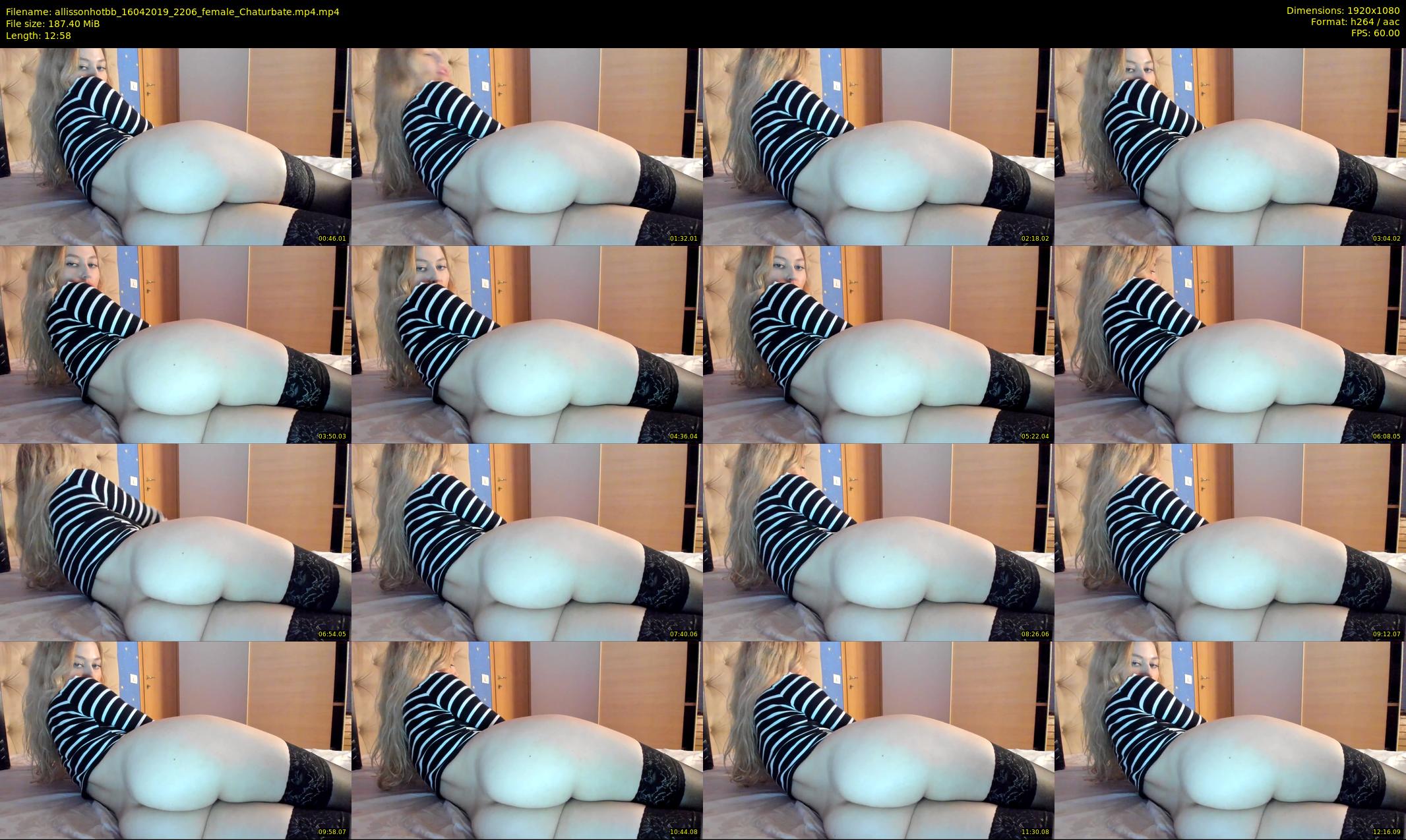 allissonhotbb — 13 minute Chaturbate female cam show recording, 1080p, Apr 16, 2019