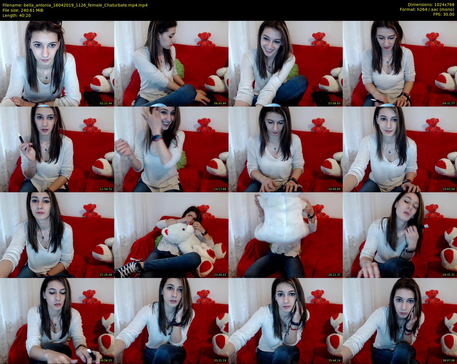 bella_antonia — 41 minute Chaturbate female cam show recording, 720p, Apr 16, 2019
