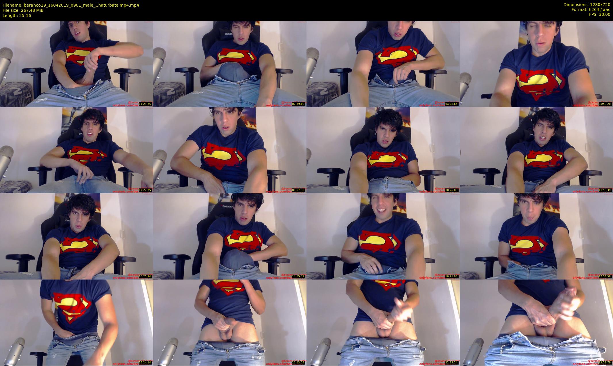 beranco19 — 26 minute Chaturbate male cam show recording, 720p, Apr 16, 2019