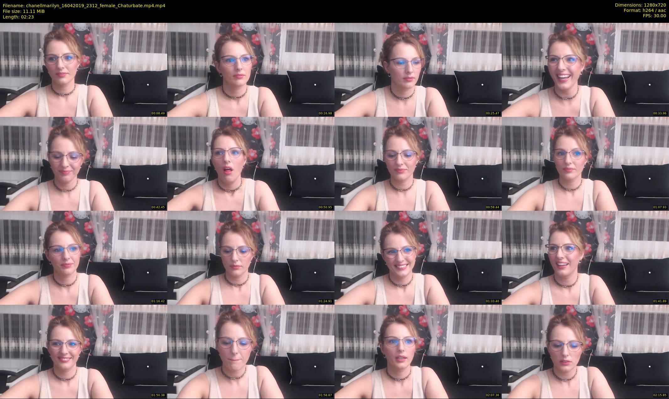 chanellmarilyn — 3 minute Chaturbate female cam show recording, 720p, Apr 16, 2019