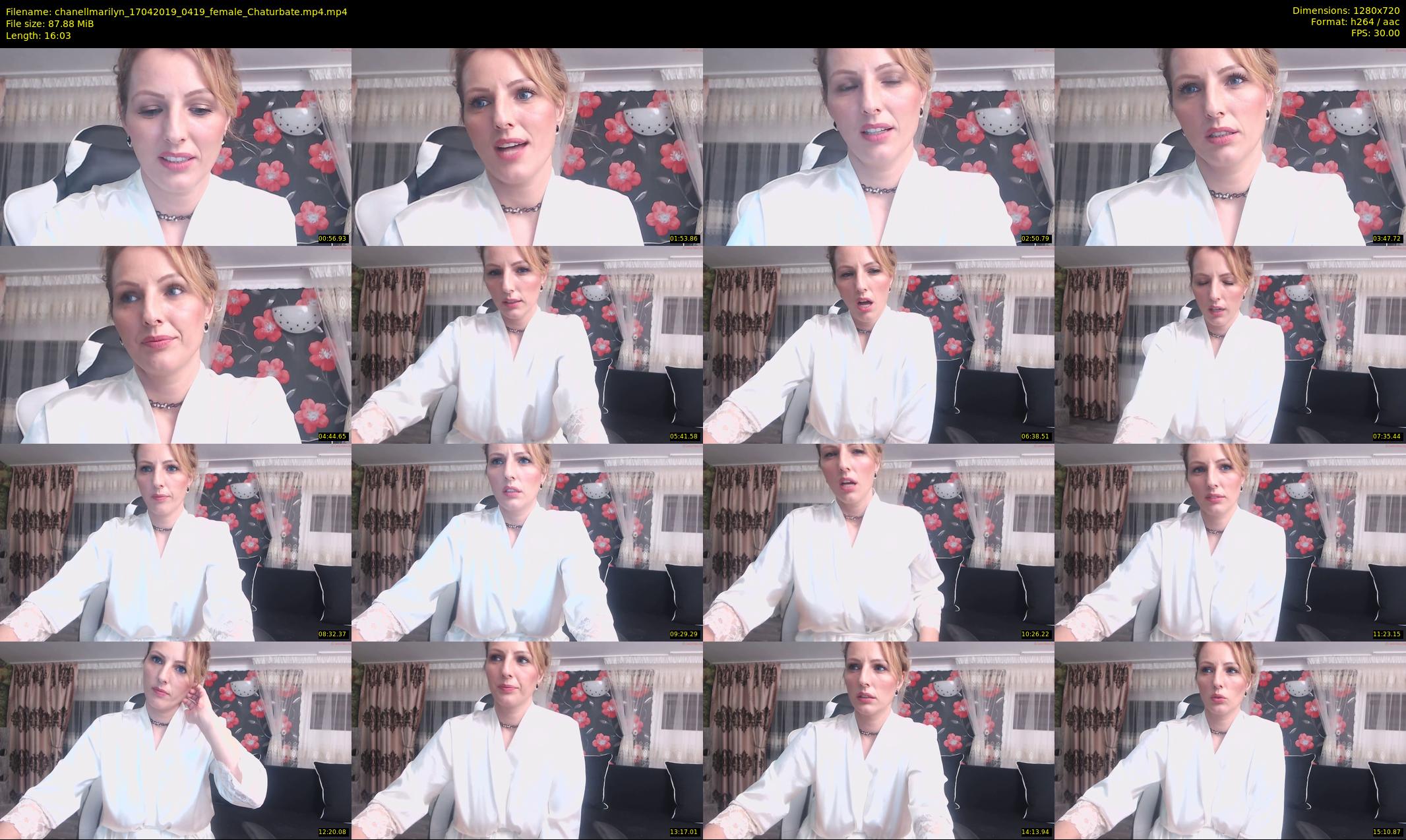 chanellmarilyn — 17 minute Chaturbate female cam show recording, 720p, Apr 17, 2019
