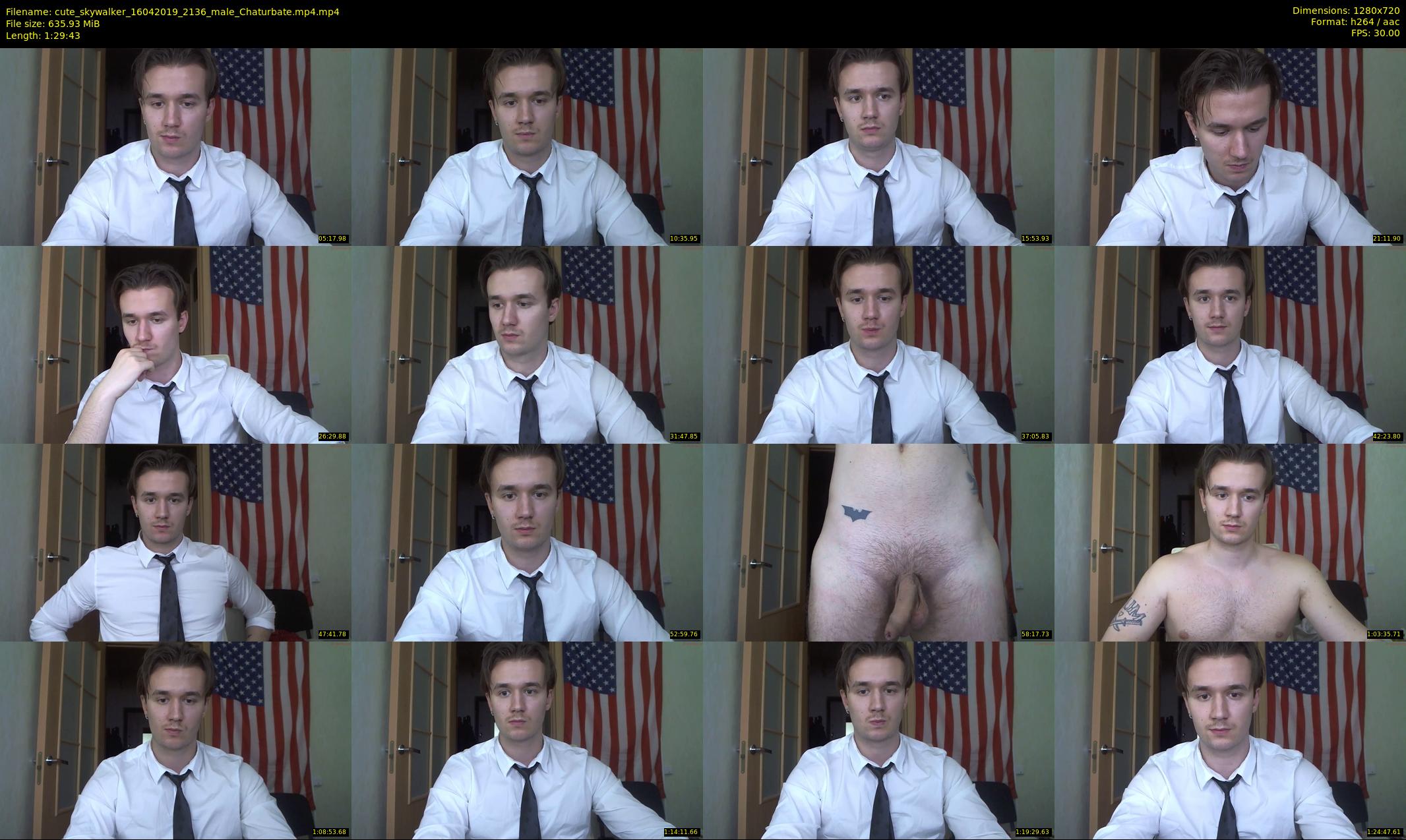 cute_skywalker — 90 minute Chaturbate male cam show recording, 720p, Apr 16, 2019