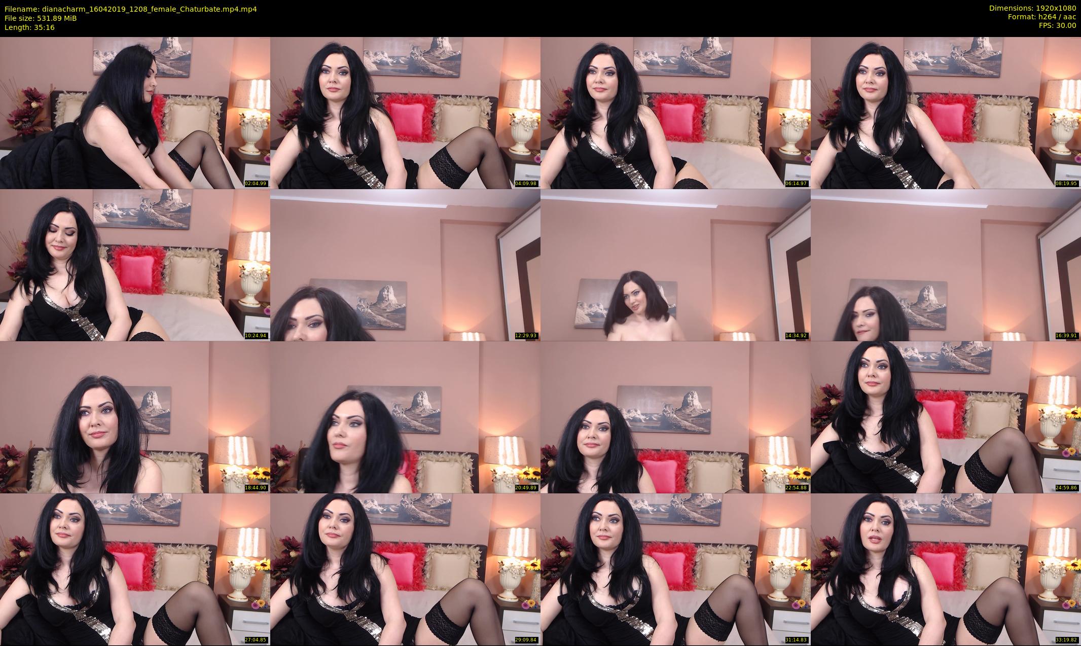 dianacharm — 36 minute Chaturbate female cam show recording, 1080p, Apr 16, 2019