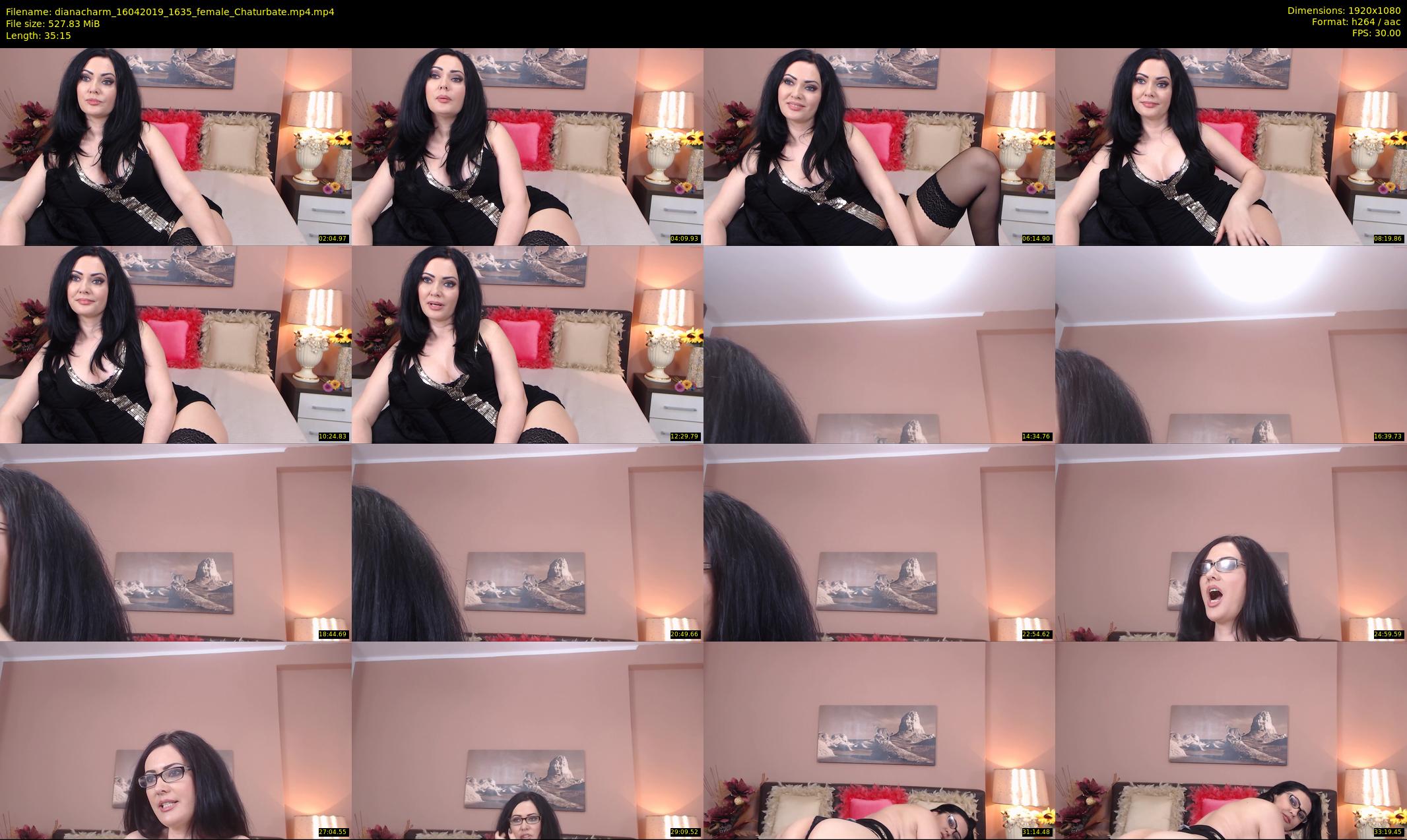 dianacharm — 36 minute Chaturbate female cam show recording, 1080p, Apr 16, 2019