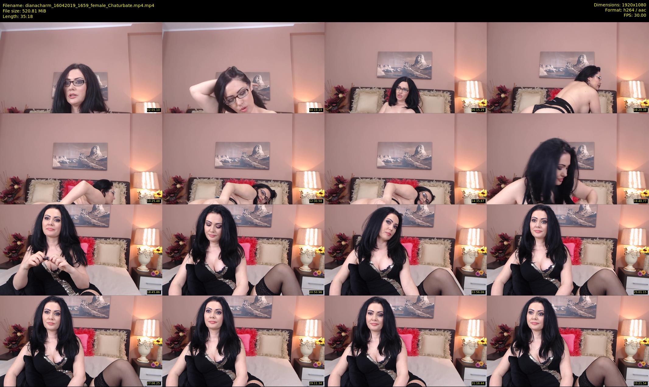 dianacharm — 36 minute Chaturbate female cam show recording, 1080p, Apr 16, 2019