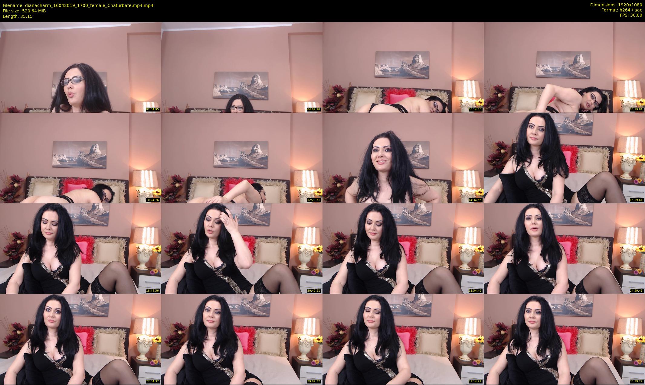 dianacharm — 36 minute Chaturbate female cam show recording, 1080p, Apr 16, 2019