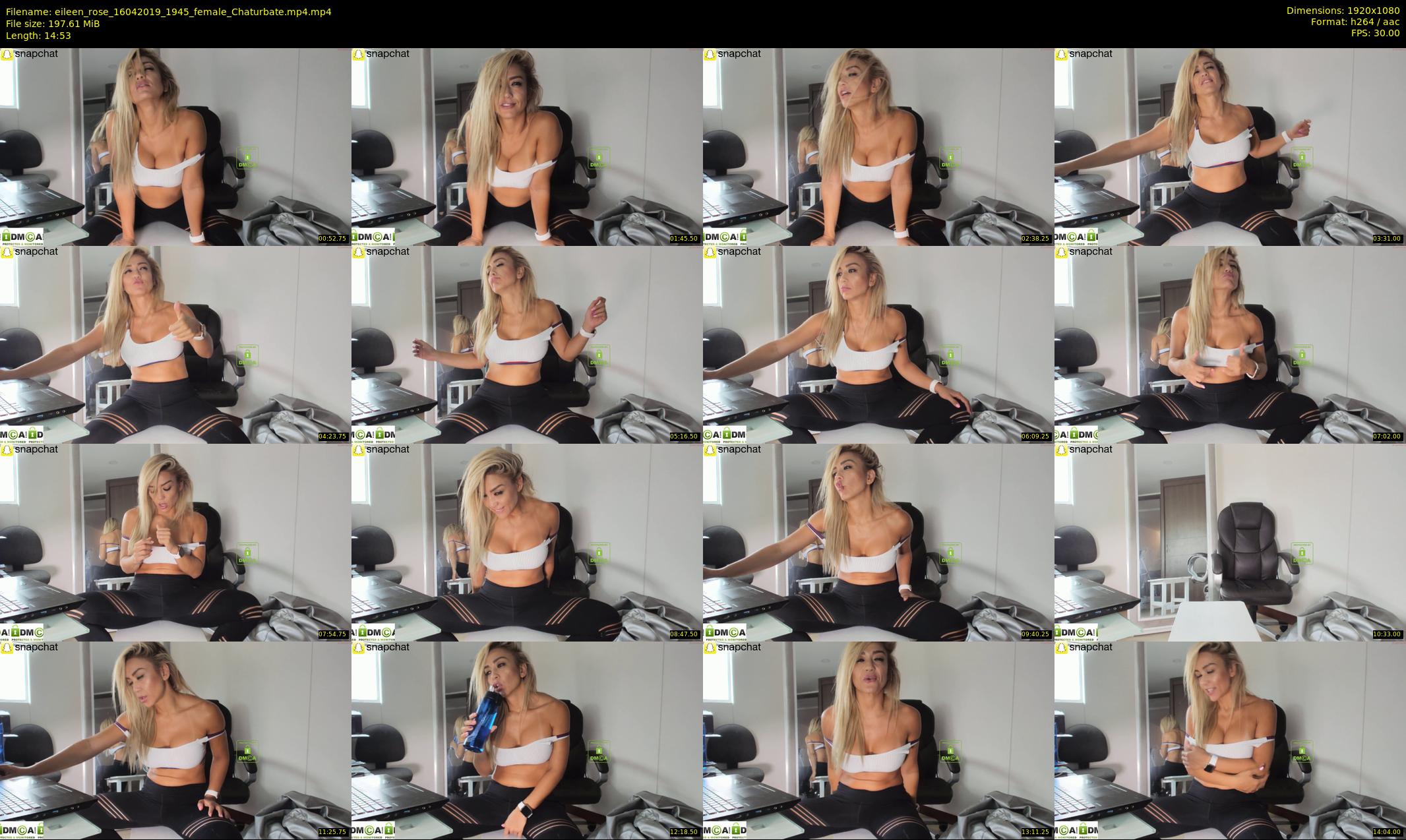 eileen_rose — 15 minute Chaturbate female cam show recording, 1080p, Apr 16, 2019