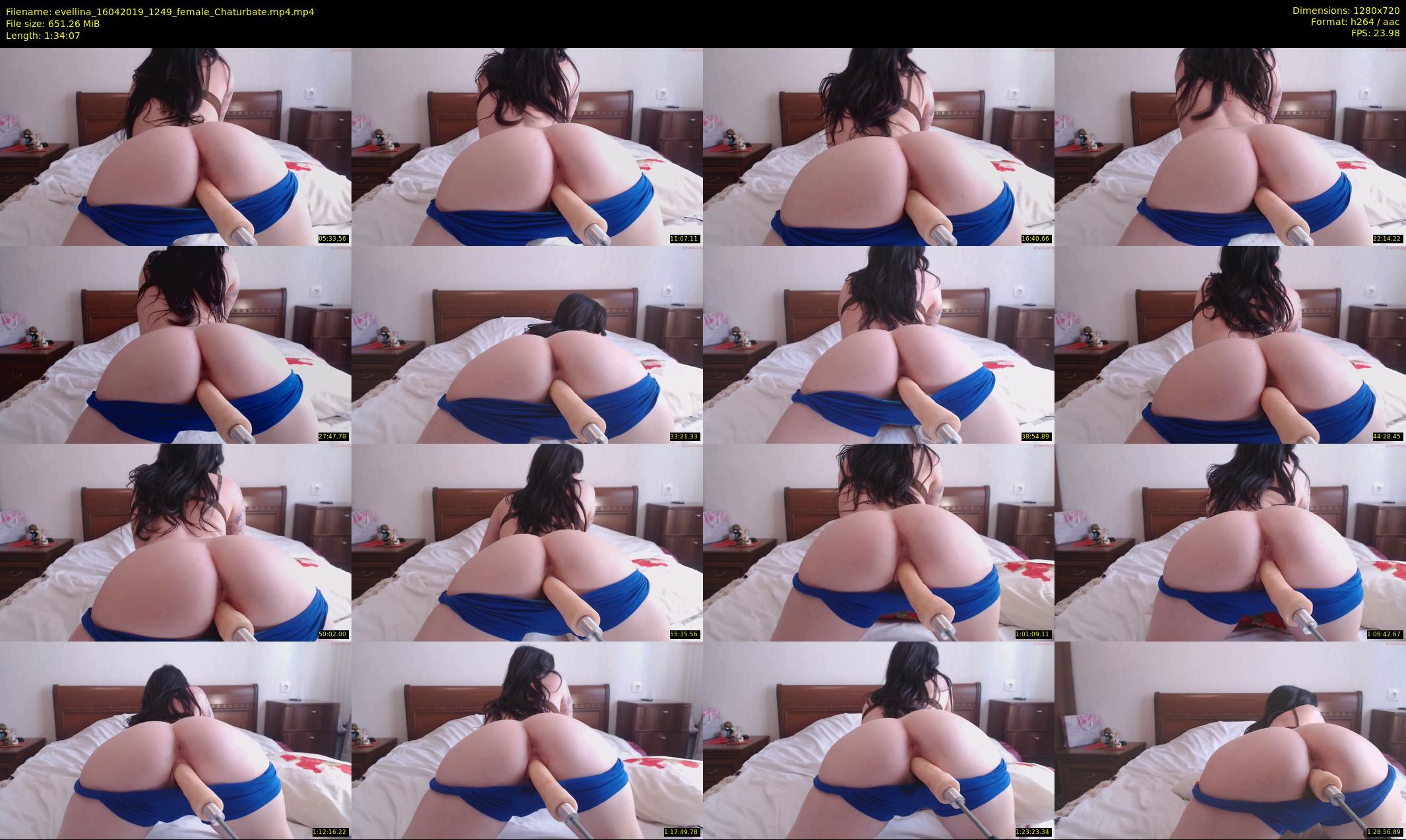 evellina — 95 minute Chaturbate female cam show recording, 720p, Apr 16, 2019