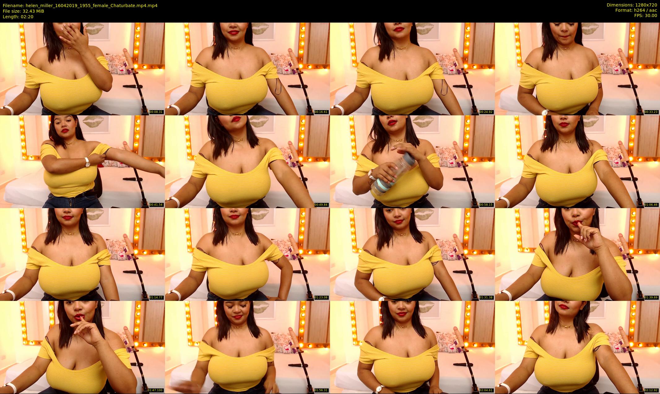 helen_miller — 3 minute Chaturbate female cam show recording, 720p, Apr 16, 2019