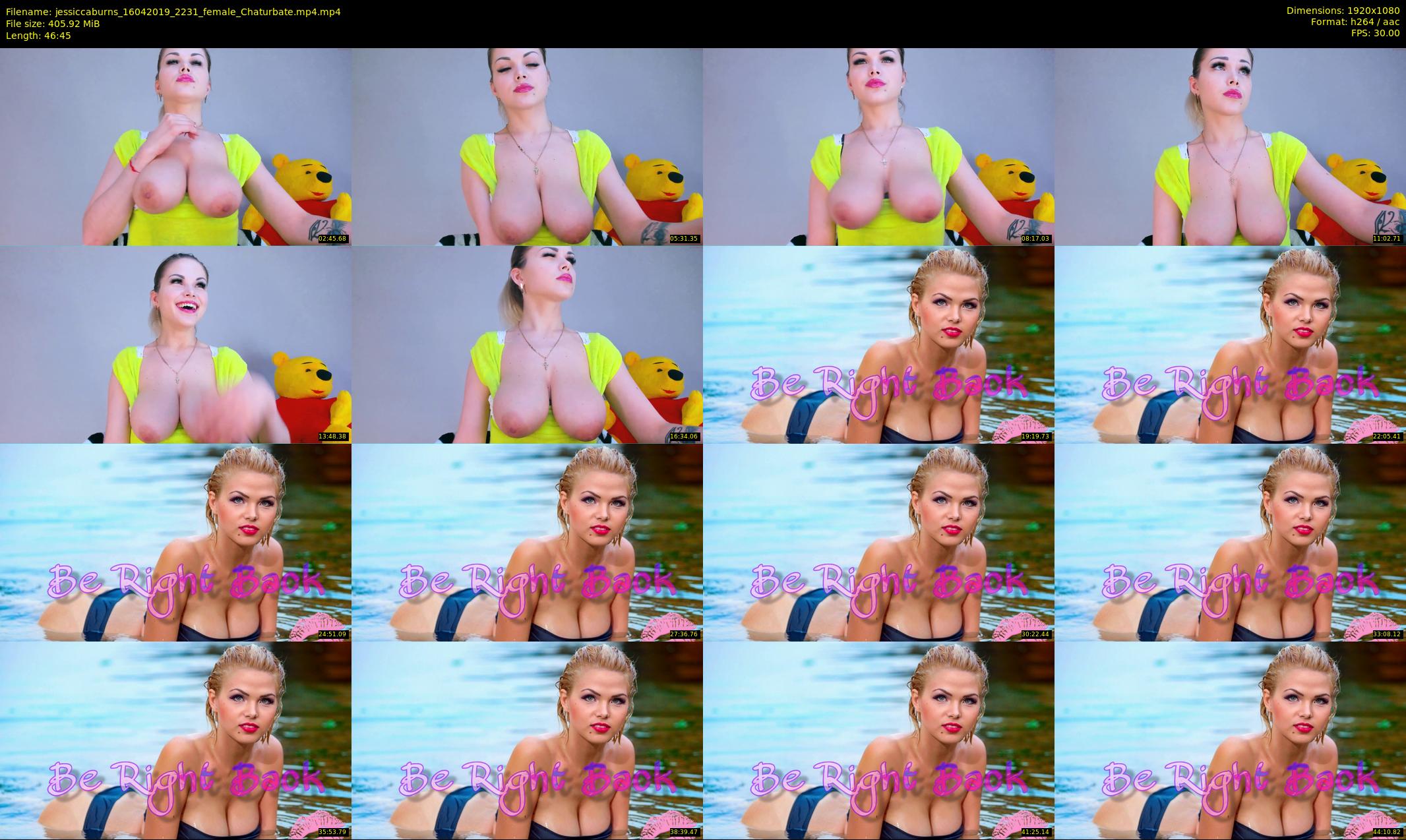 jessiccaburns — 47 minute Chaturbate female cam show recording, 1080p, Apr 16, 2019
