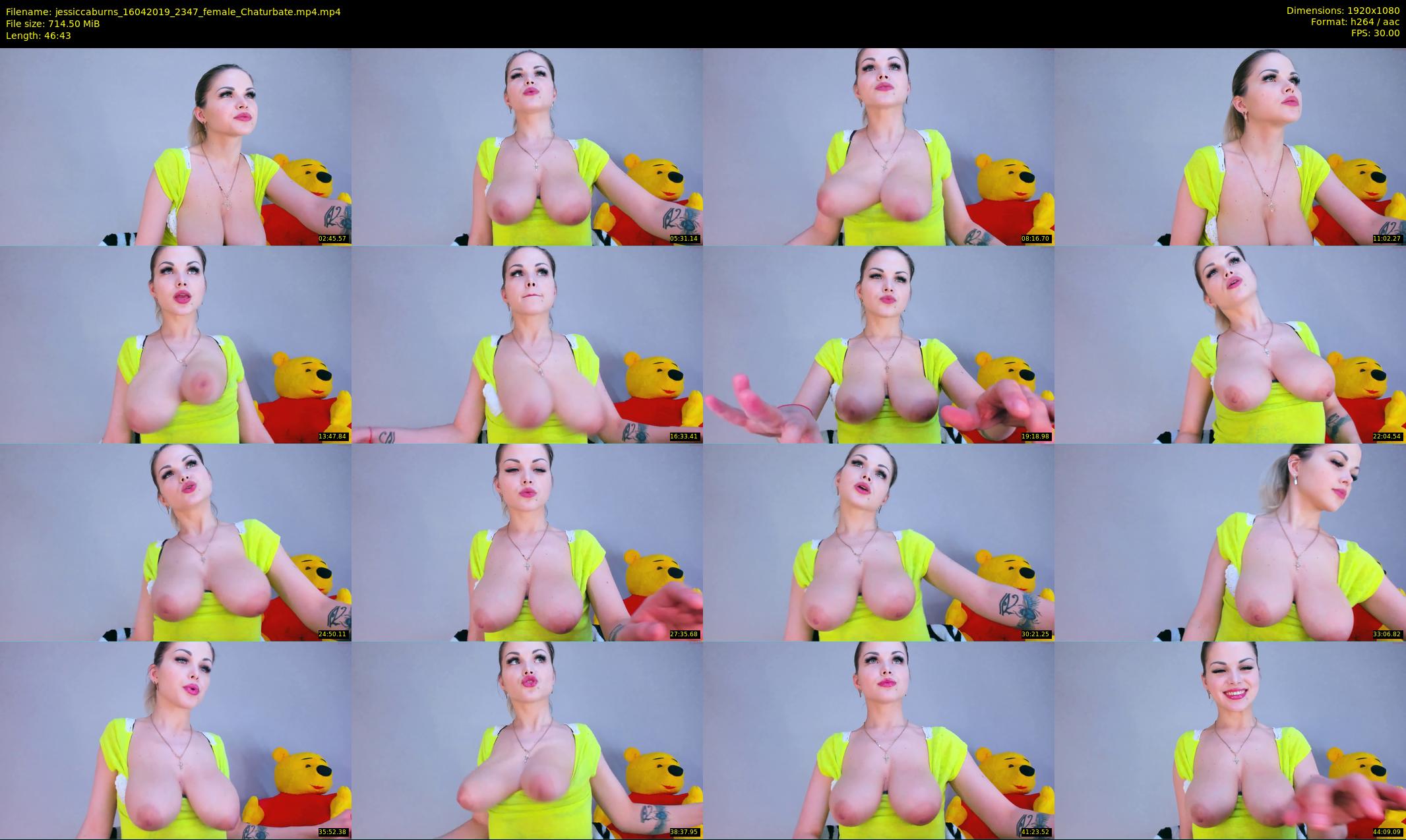 jessiccaburns — 47 minute Chaturbate female cam show recording, 1080p, Apr 16, 2019