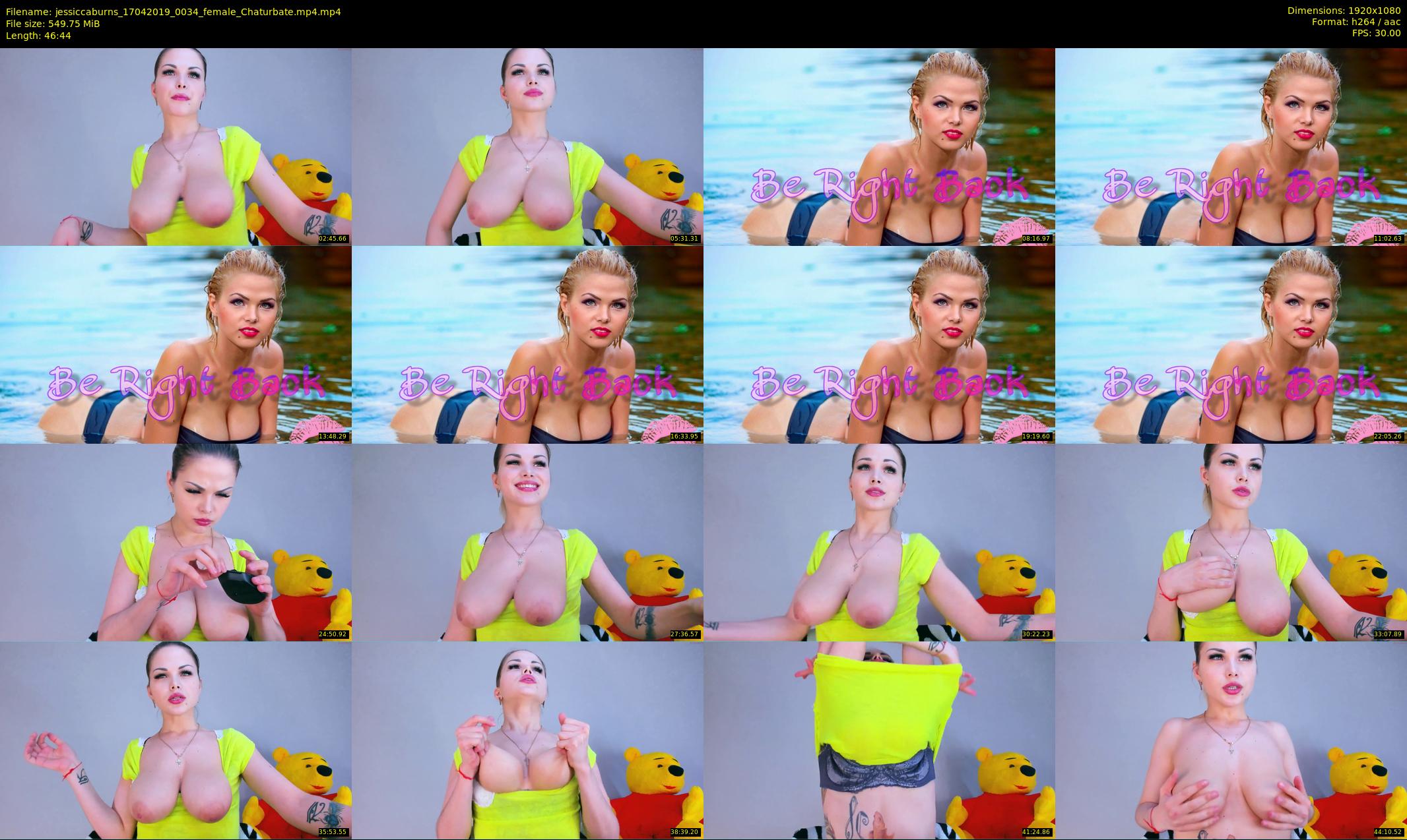 jessiccaburns — 47 minute Chaturbate female cam show recording, 1080p, Apr 17, 2019