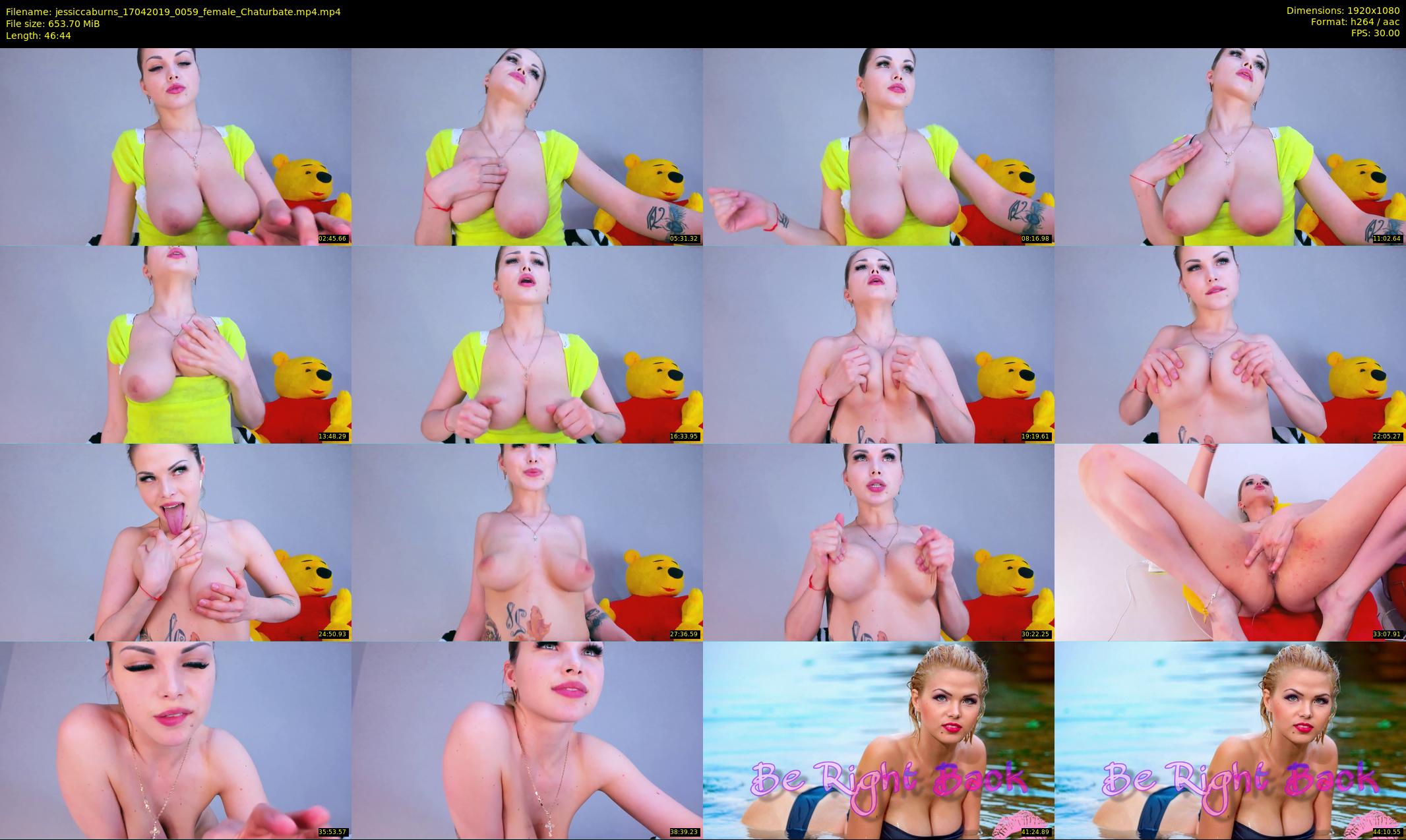 jessiccaburns — 47 minute Chaturbate female cam show recording, 1080p, Apr 17, 2019