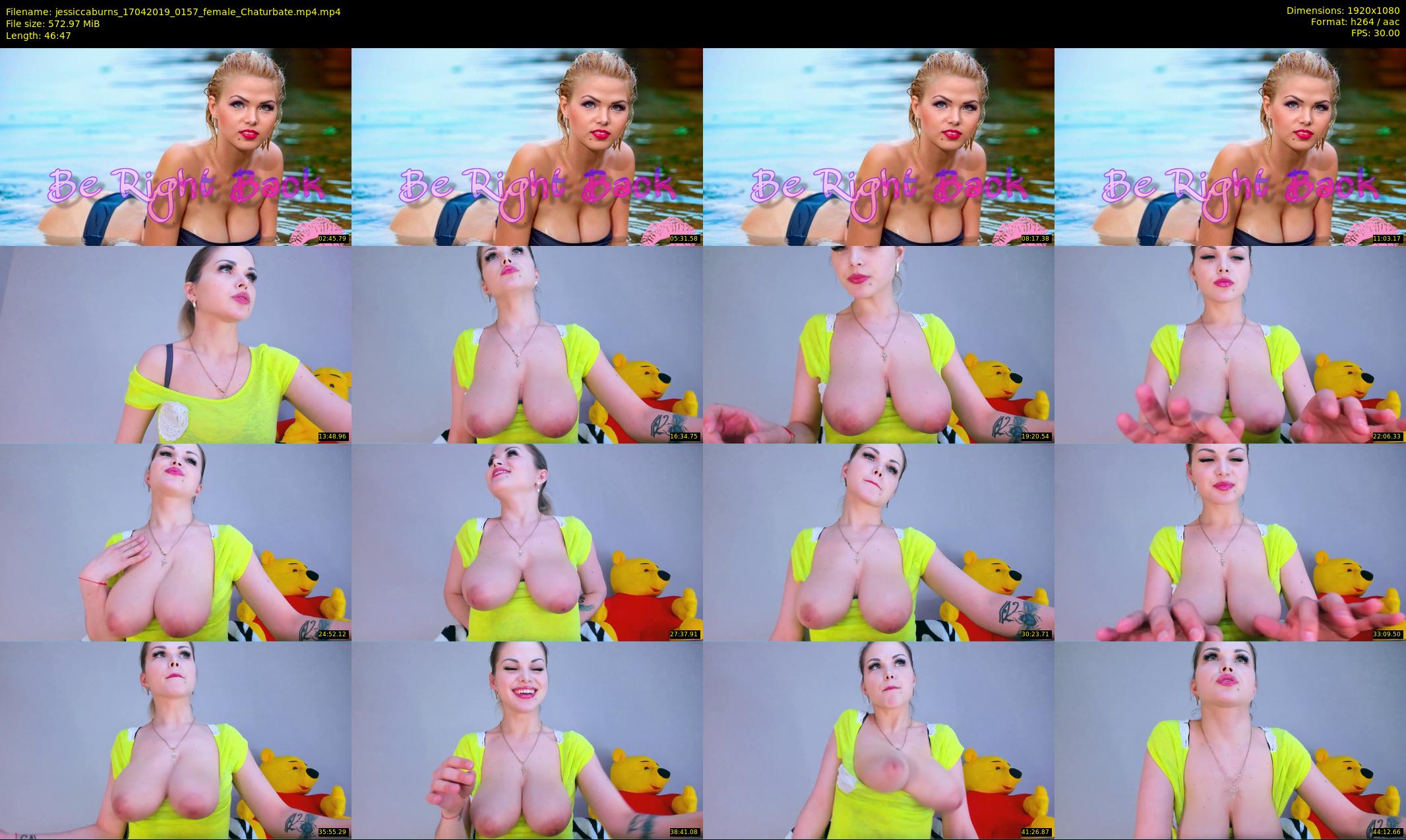 jessiccaburns — 47 minute Chaturbate female cam show recording, 1080p, Apr 17, 2019