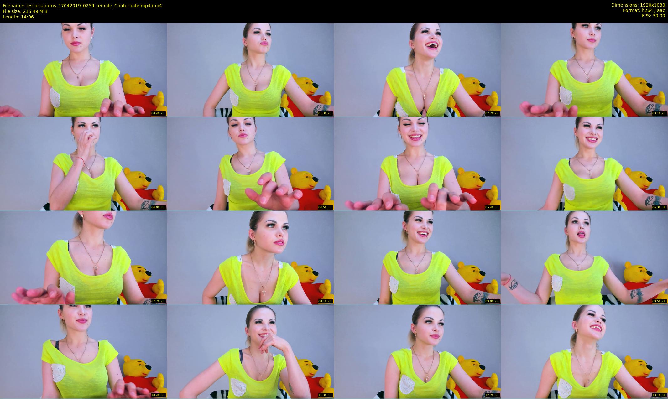 jessiccaburns — 15 minute Chaturbate female cam show recording, 1080p, Apr 17, 2019