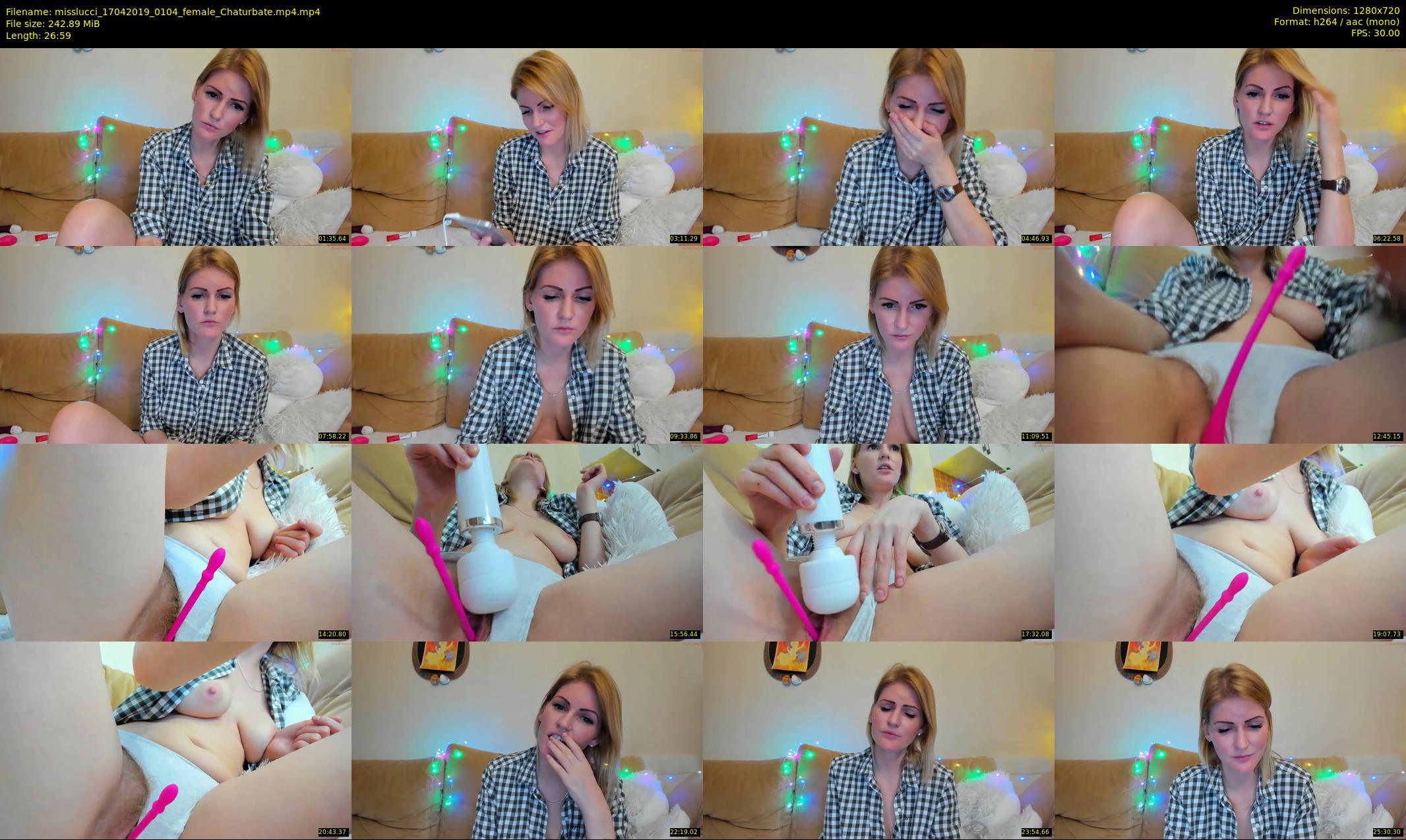 misslucci — 27 minute Chaturbate female cam show recording, 720p, Apr 17, 2019