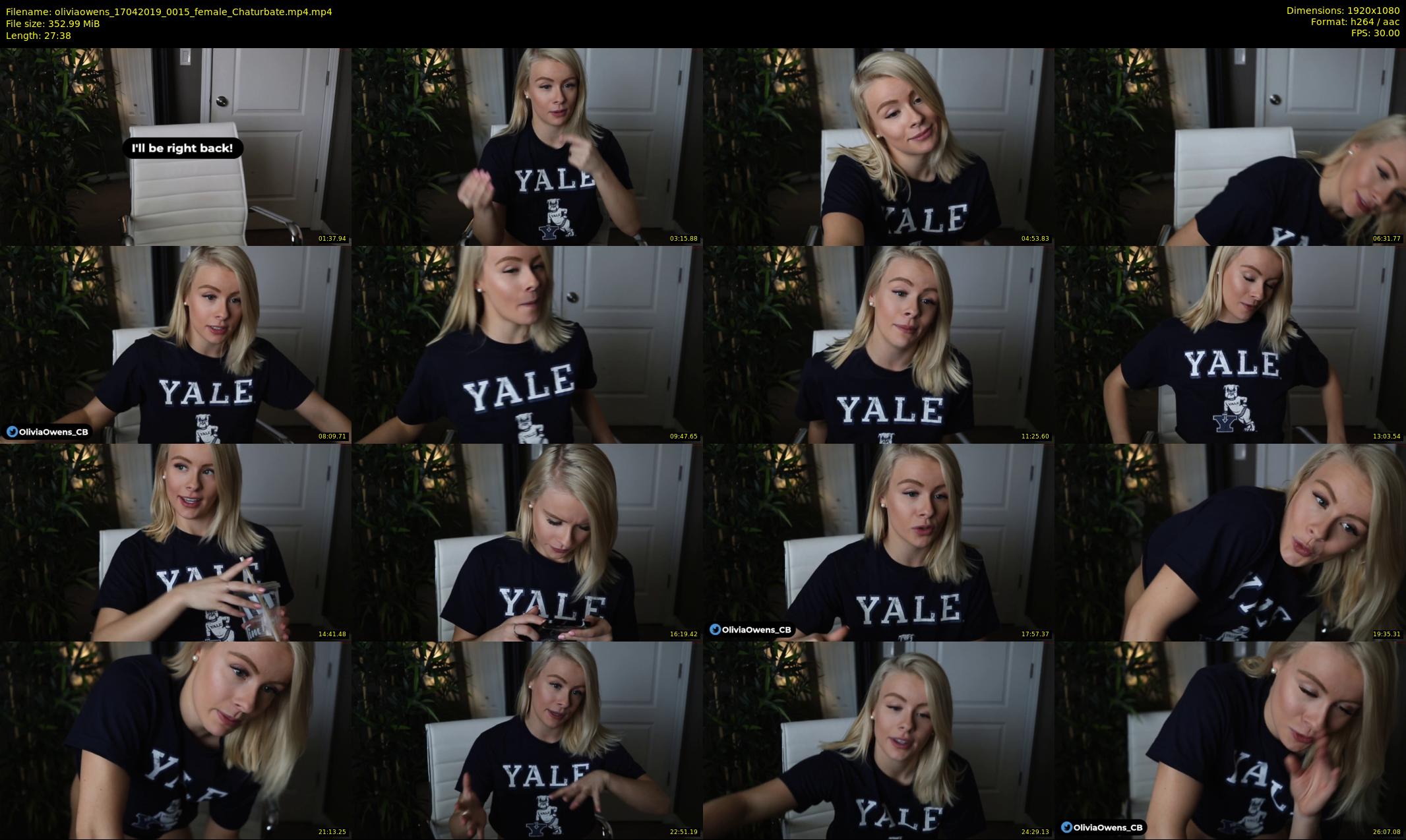 oliviaowens — 28 minute Chaturbate female cam show recording, 1080p, Apr 17, 2019