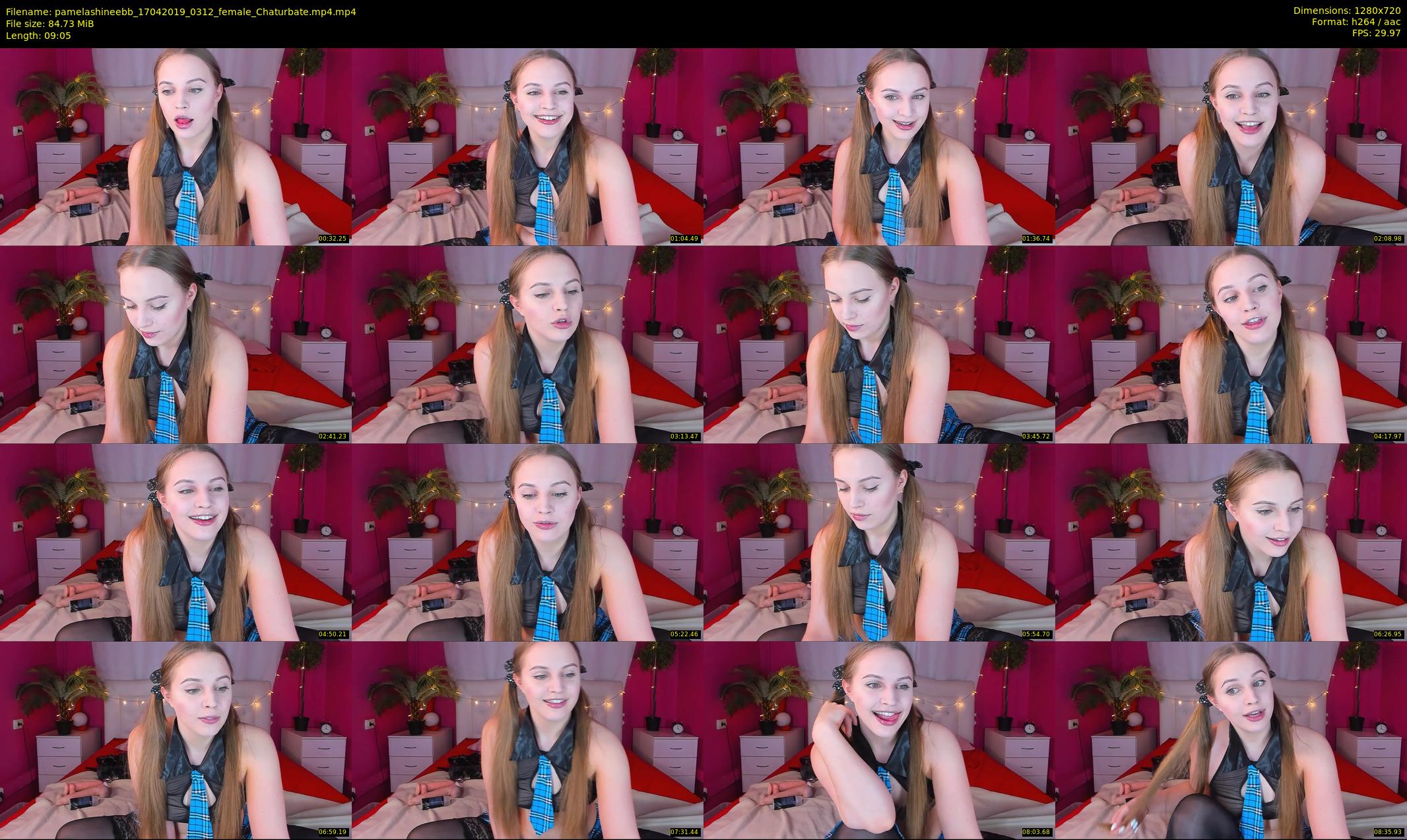 pamelashineebb — 10 minute Chaturbate female cam show recording, 720p, Apr 17, 2019