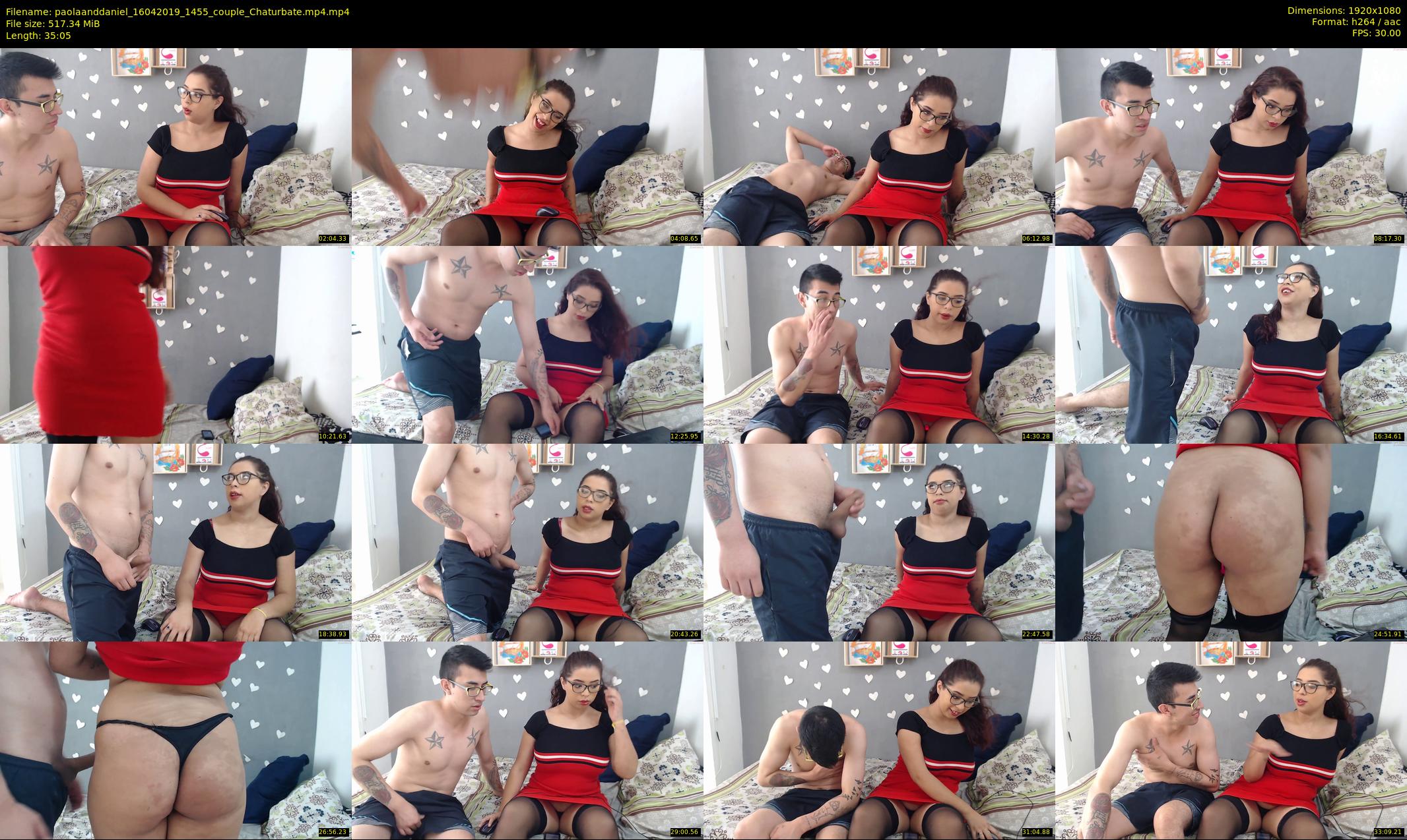 paolaanddaniel — 36 minute Chaturbate couple cam show recording, 1080p, Apr 16, 2019