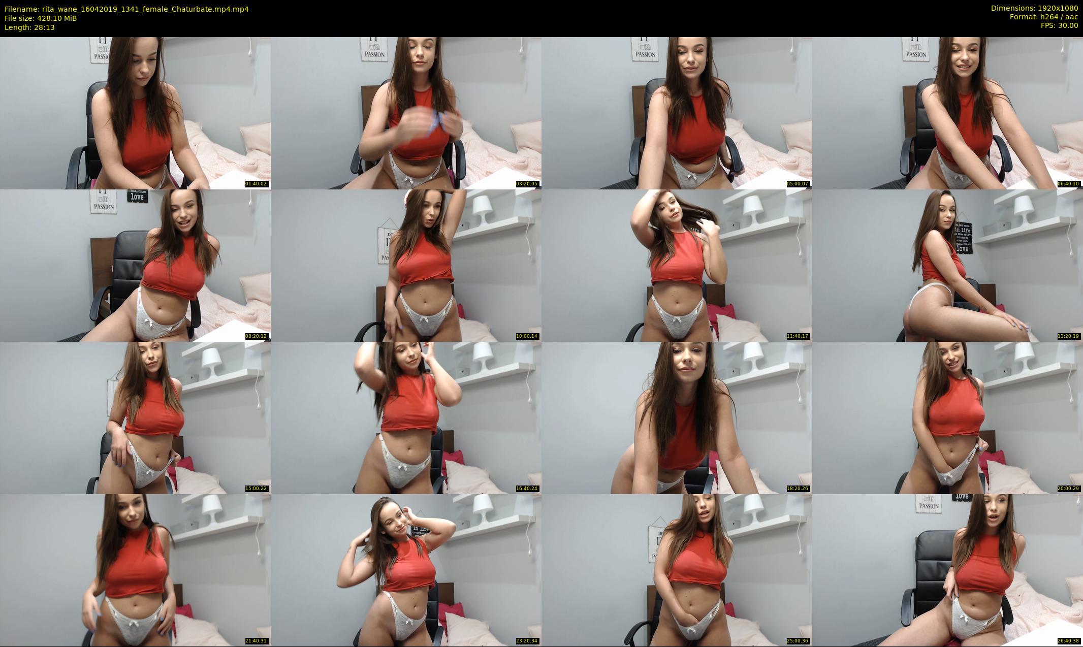 rita_wane — 29 minute Chaturbate female cam show recording, 1080p, Apr 16, 2019