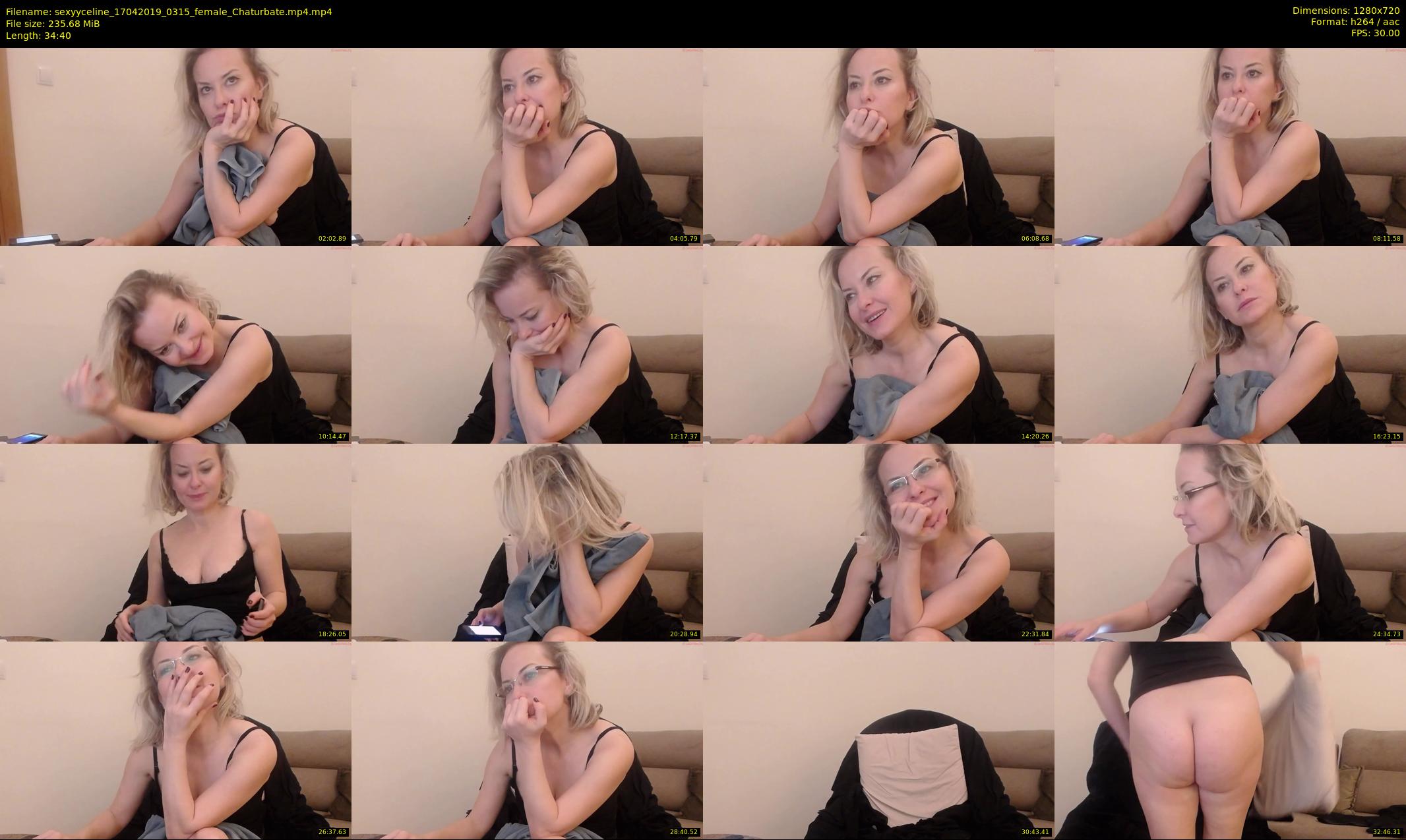 sexyyceline — 35 minute Chaturbate female cam show recording, 720p, Apr 17, 2019