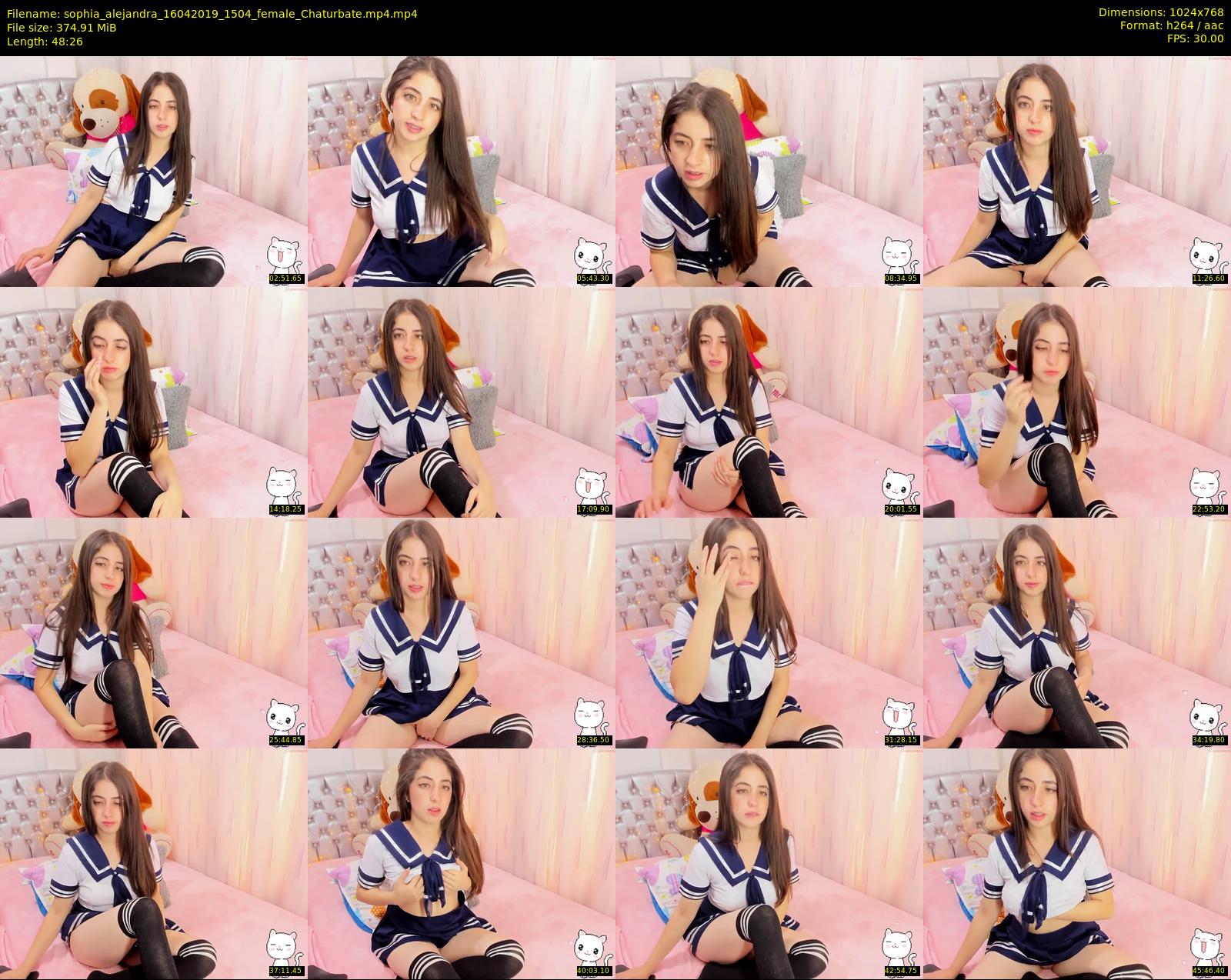 sophia_alejandra — 49 minute Chaturbate female cam show recording, 720p, Apr 16, 2019