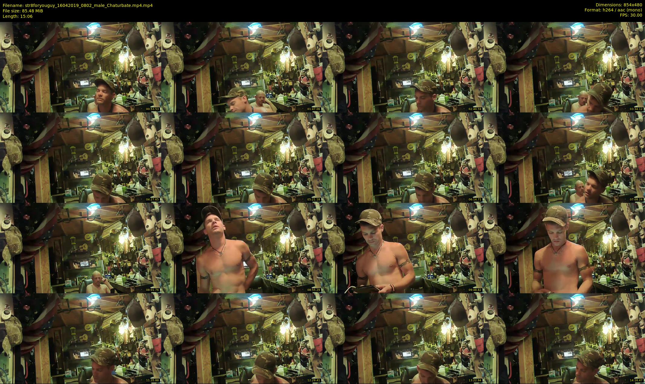 str8foryouguy — 16 minute Chaturbate male cam show recording, 480p, Apr 16, 2019