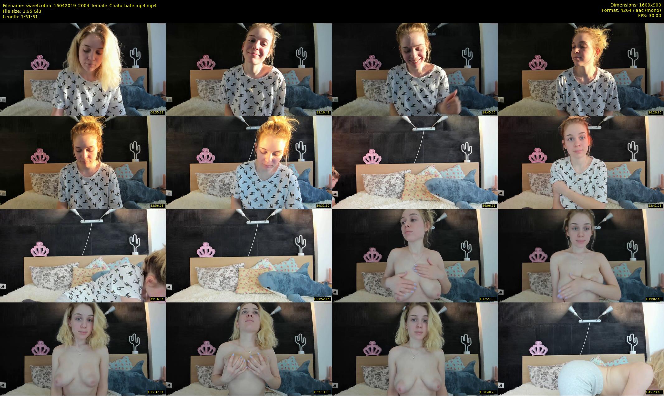 sweetcobra — 112 minute Chaturbate female cam show recording, 720p, Apr 16, 2019