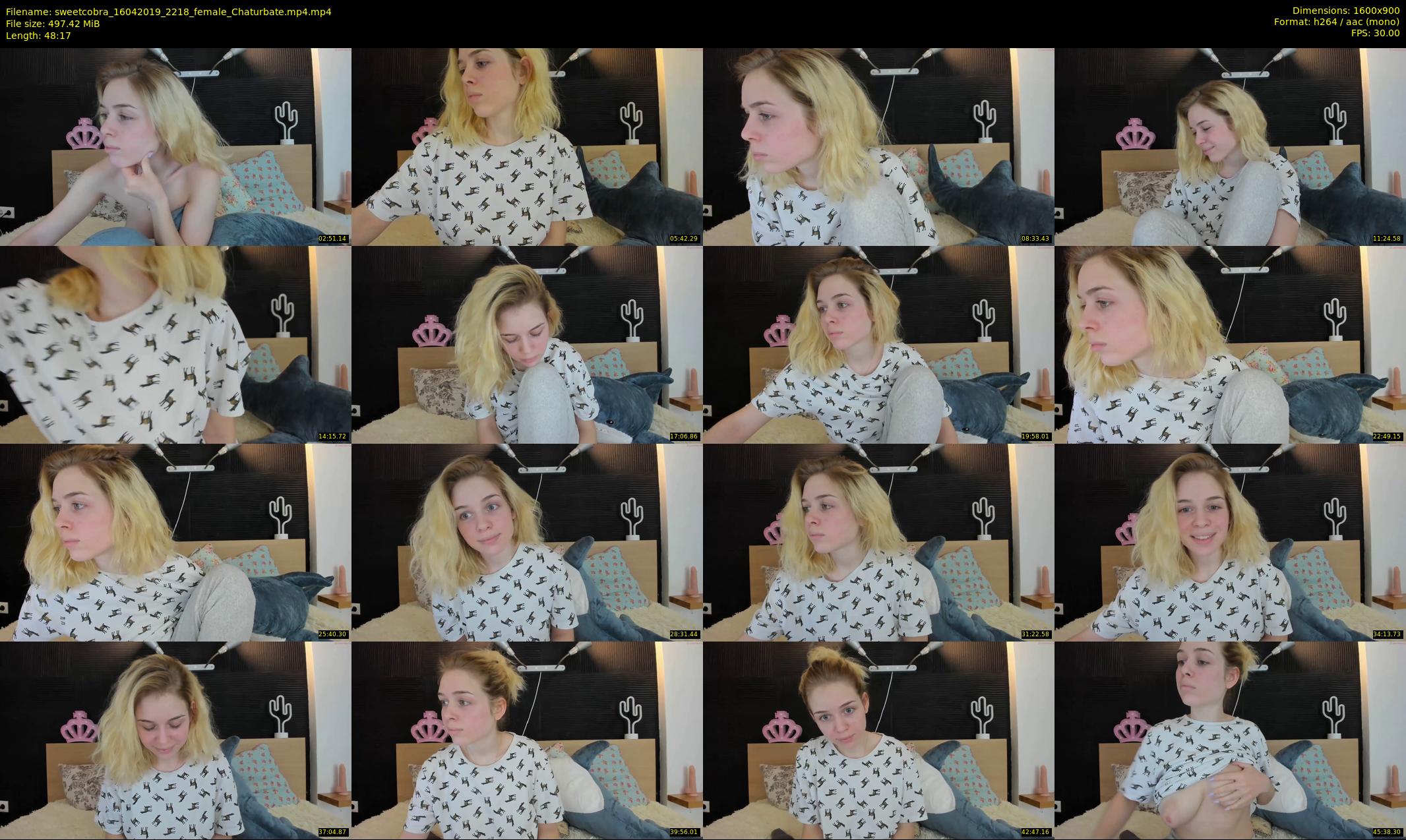 sweetcobra — 49 minute Chaturbate female cam show recording, 720p, Apr 16, 2019