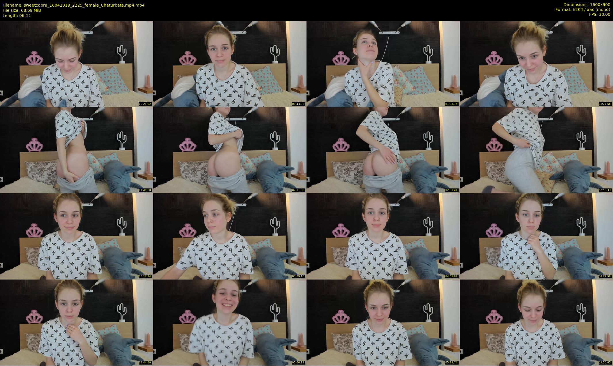 sweetcobra — 7 minute Chaturbate female cam show recording, 720p, Apr 16, 2019
