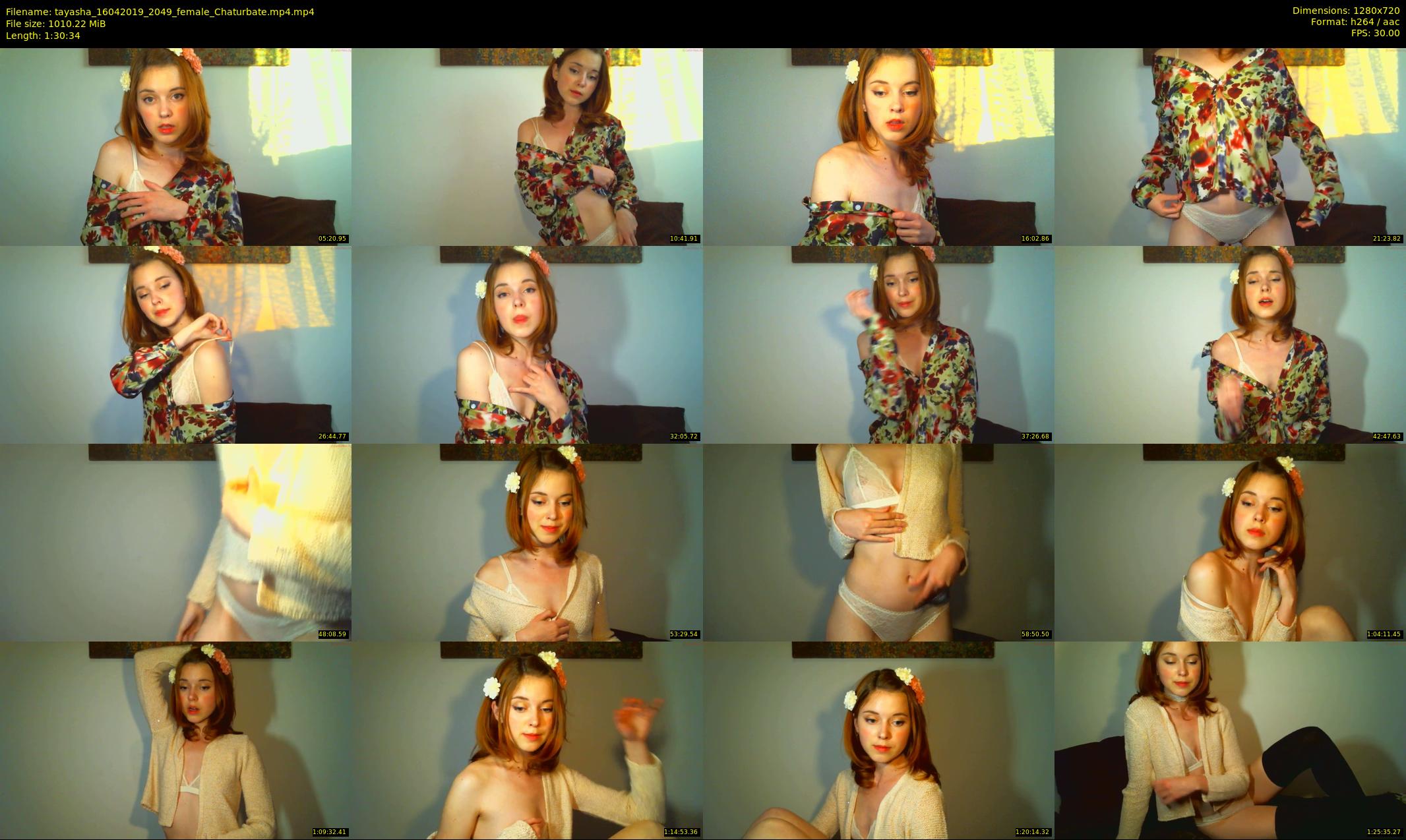 tayasha — 91 minute Chaturbate female cam show recording, 720p, Apr 16, 2019