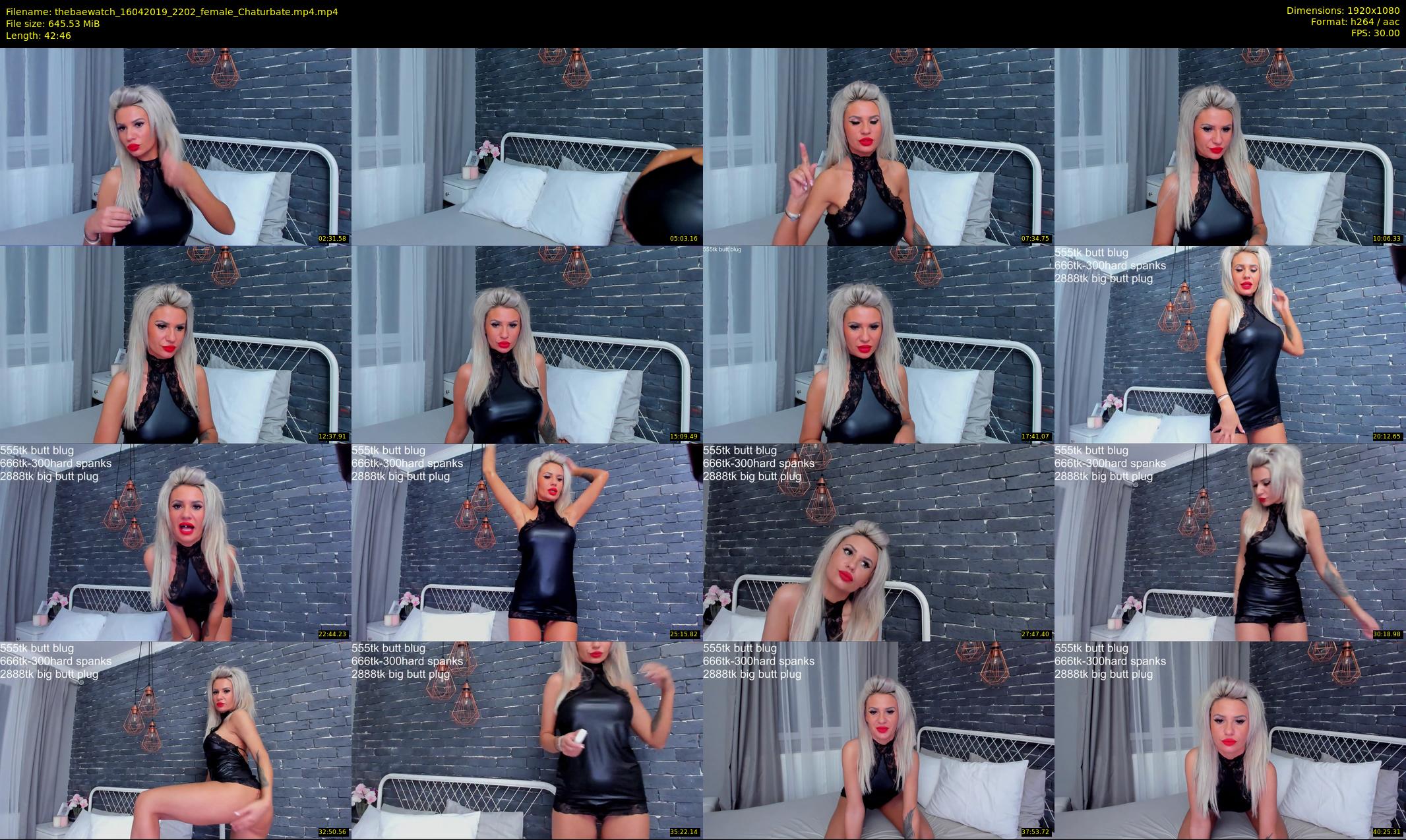 thebaewatch — 43 minute Chaturbate female cam show recording, 1080p, Apr 16, 2019