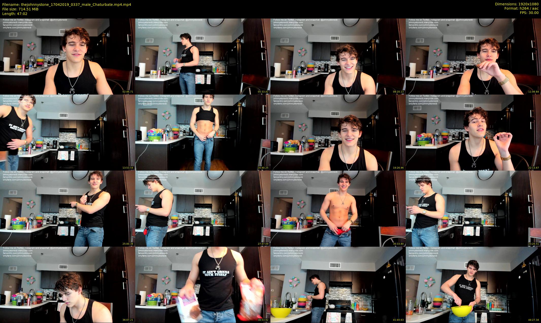 thejohnnystone — 48 minute Chaturbate male cam show recording, 1080p, Apr 17, 2019