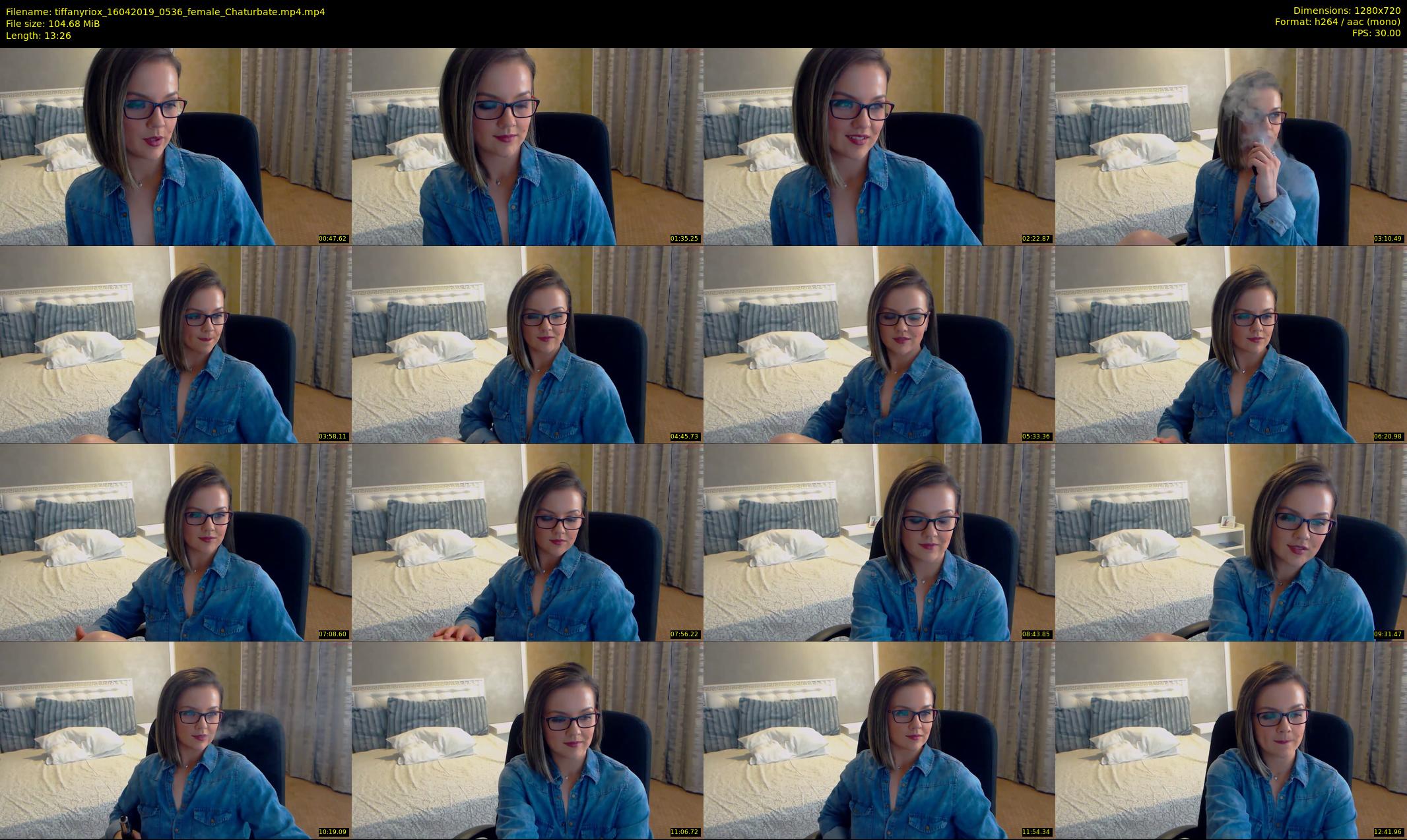 tiffanyriox — 14 minute Chaturbate female cam show recording, 720p, Apr 16, 2019