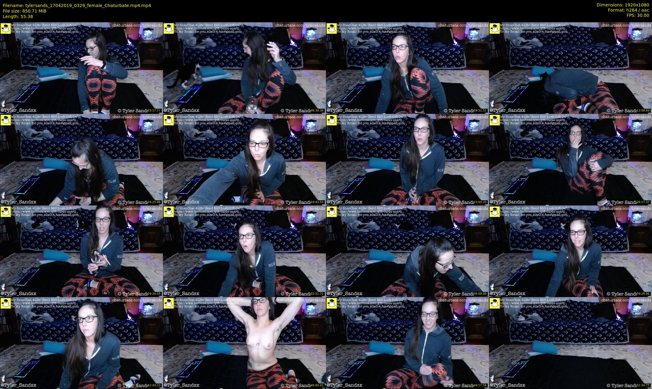 tylersands — 56 minute Chaturbate female cam show recording, 1080p, Apr 17, 2019
