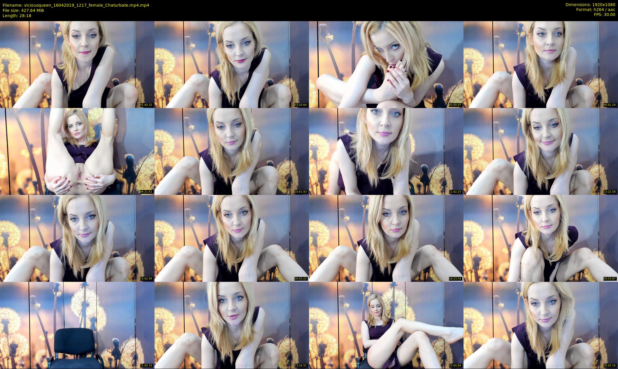 viciousqueen — 29 minute Chaturbate female cam show recording, 1080p, Apr 16, 2019
