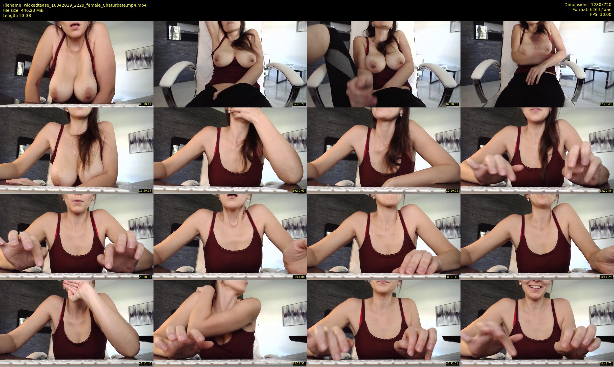 wickedtease — 54 minute Chaturbate female cam show recording, 720p, Apr 16, 2019