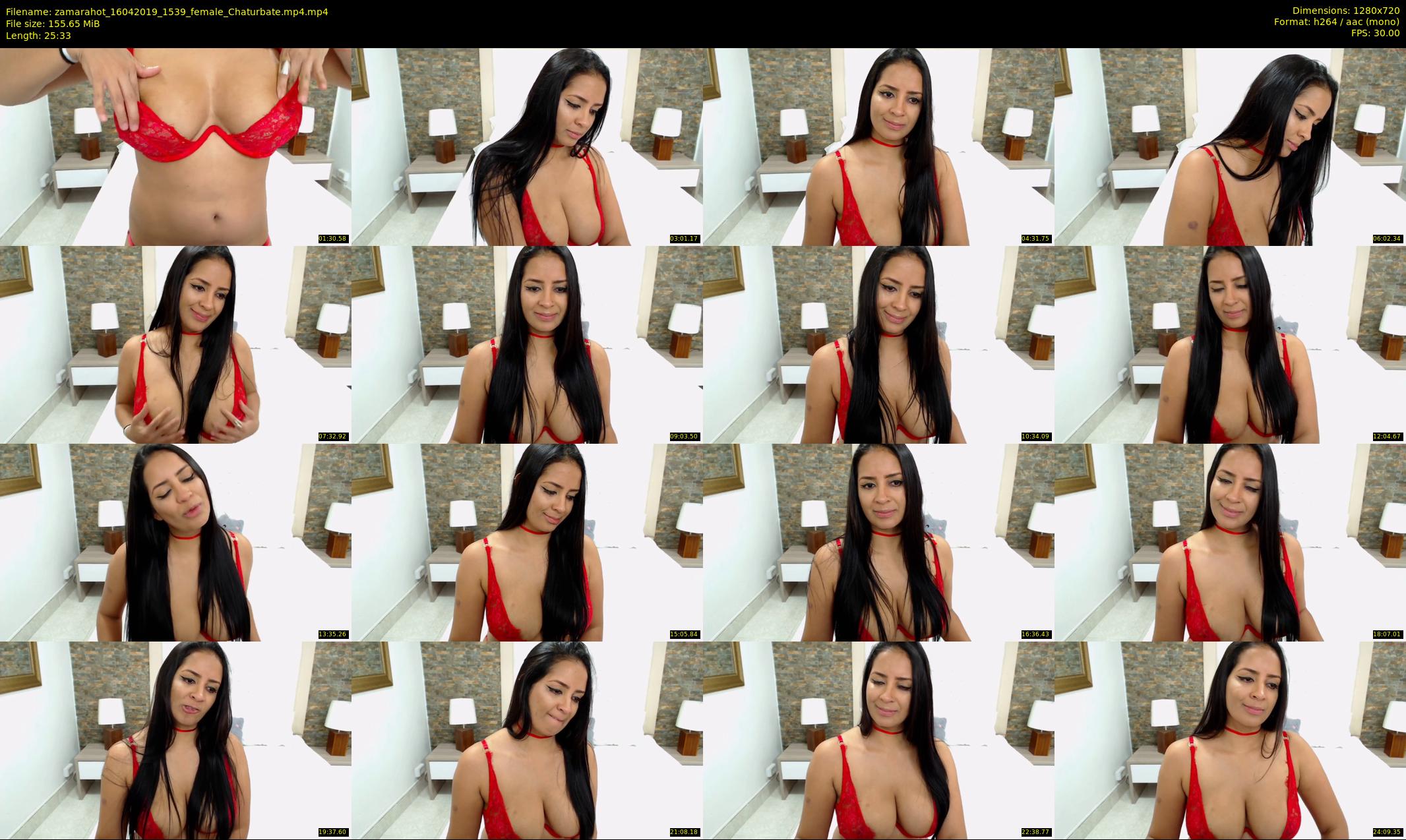 zamarahot — 26 minute Chaturbate female cam show recording, 720p, Apr 16, 2019
