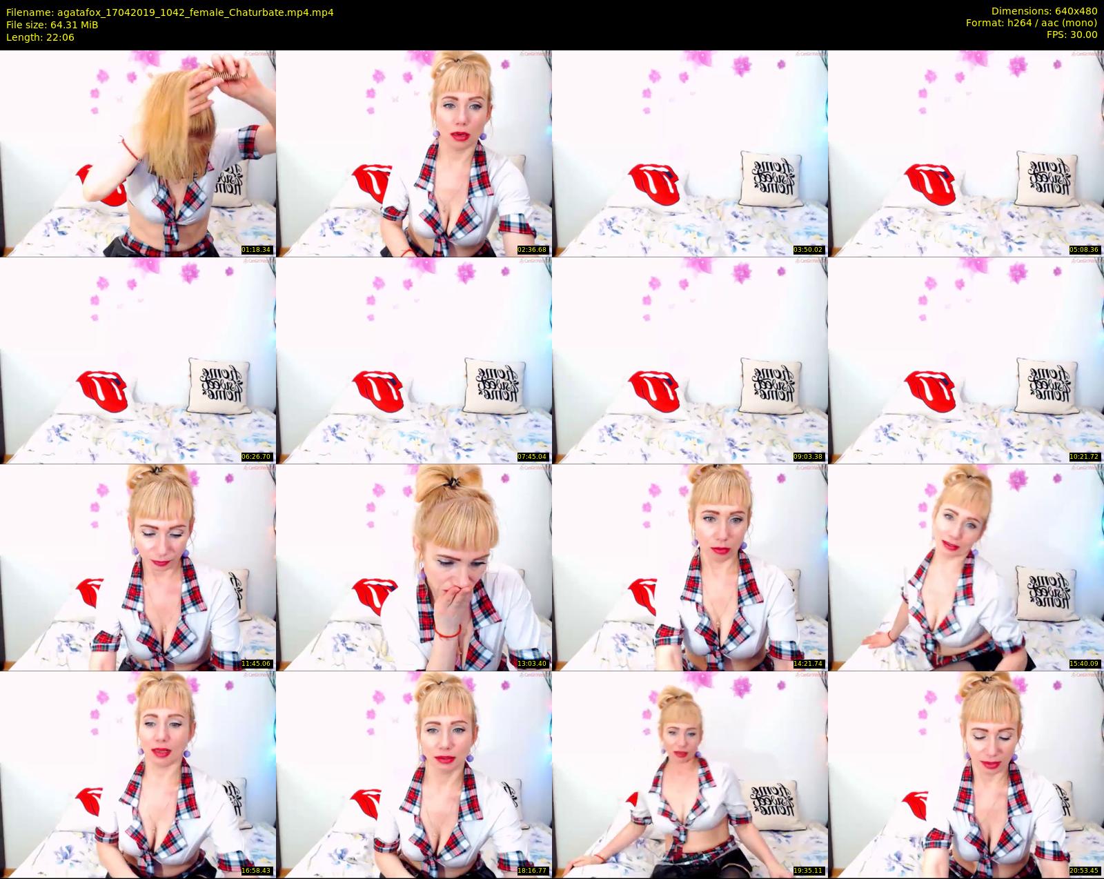 agatafox — 23 minute Chaturbate female cam show recording, 480p, Apr 17, 2019