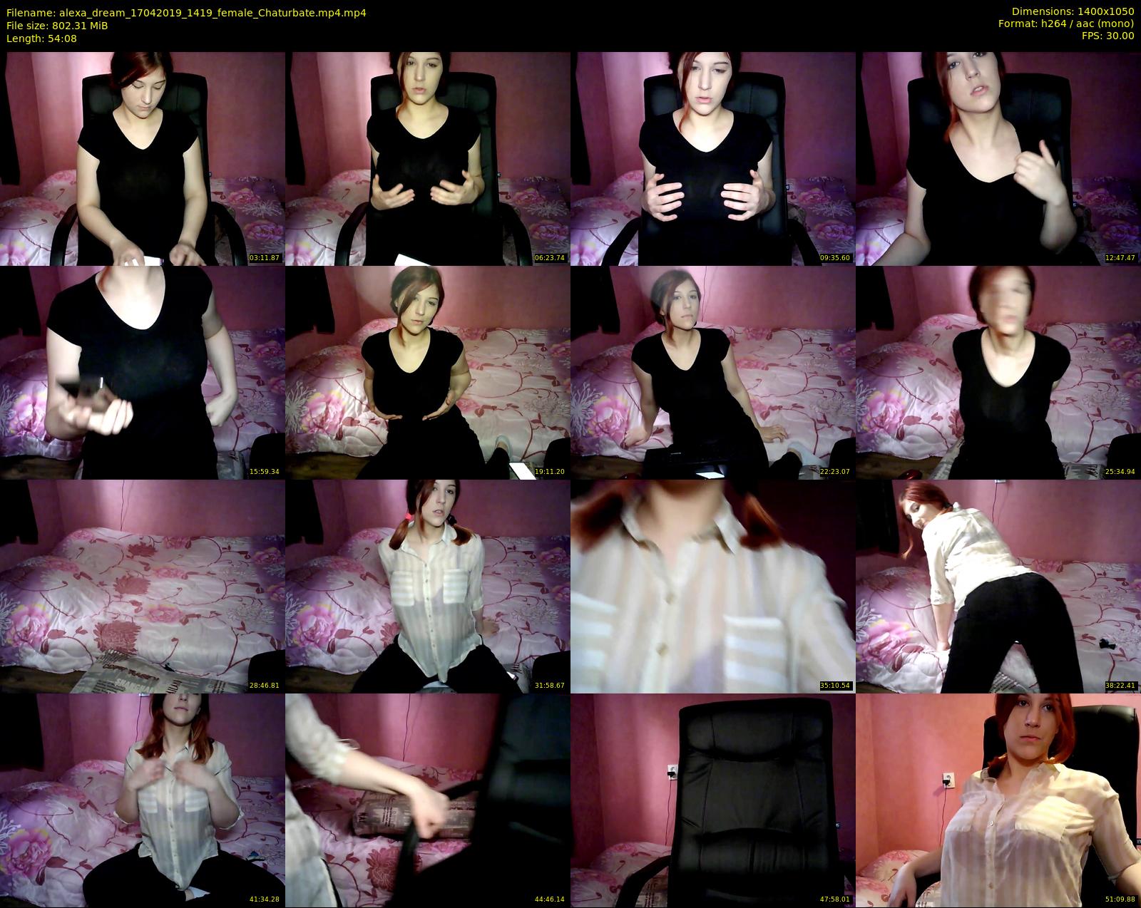alexa_dream — 55 minute Chaturbate female cam show recording, 720p, Apr 17, 2019