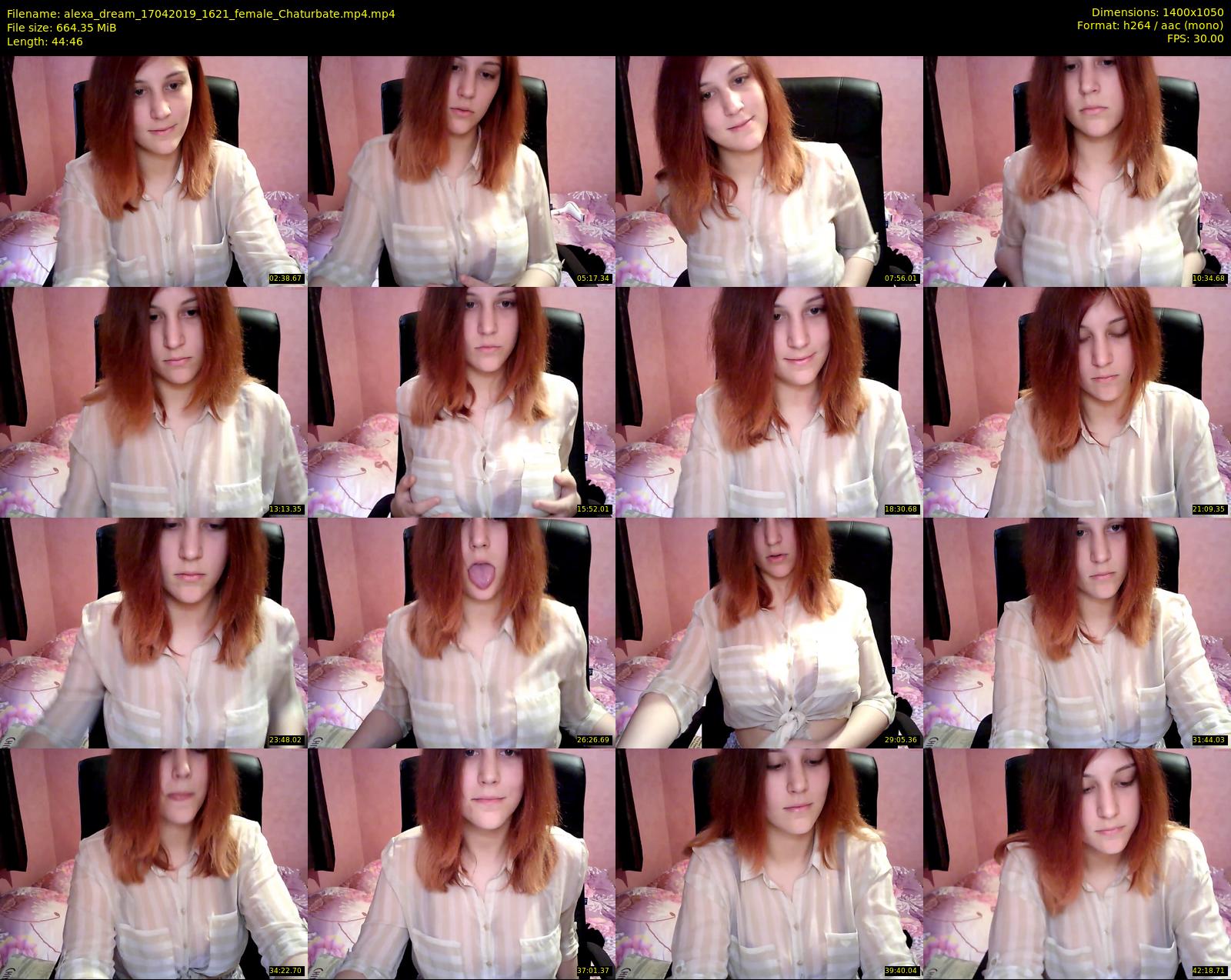alexa_dream — 45 minute Chaturbate female cam show recording, 720p, Apr 17, 2019