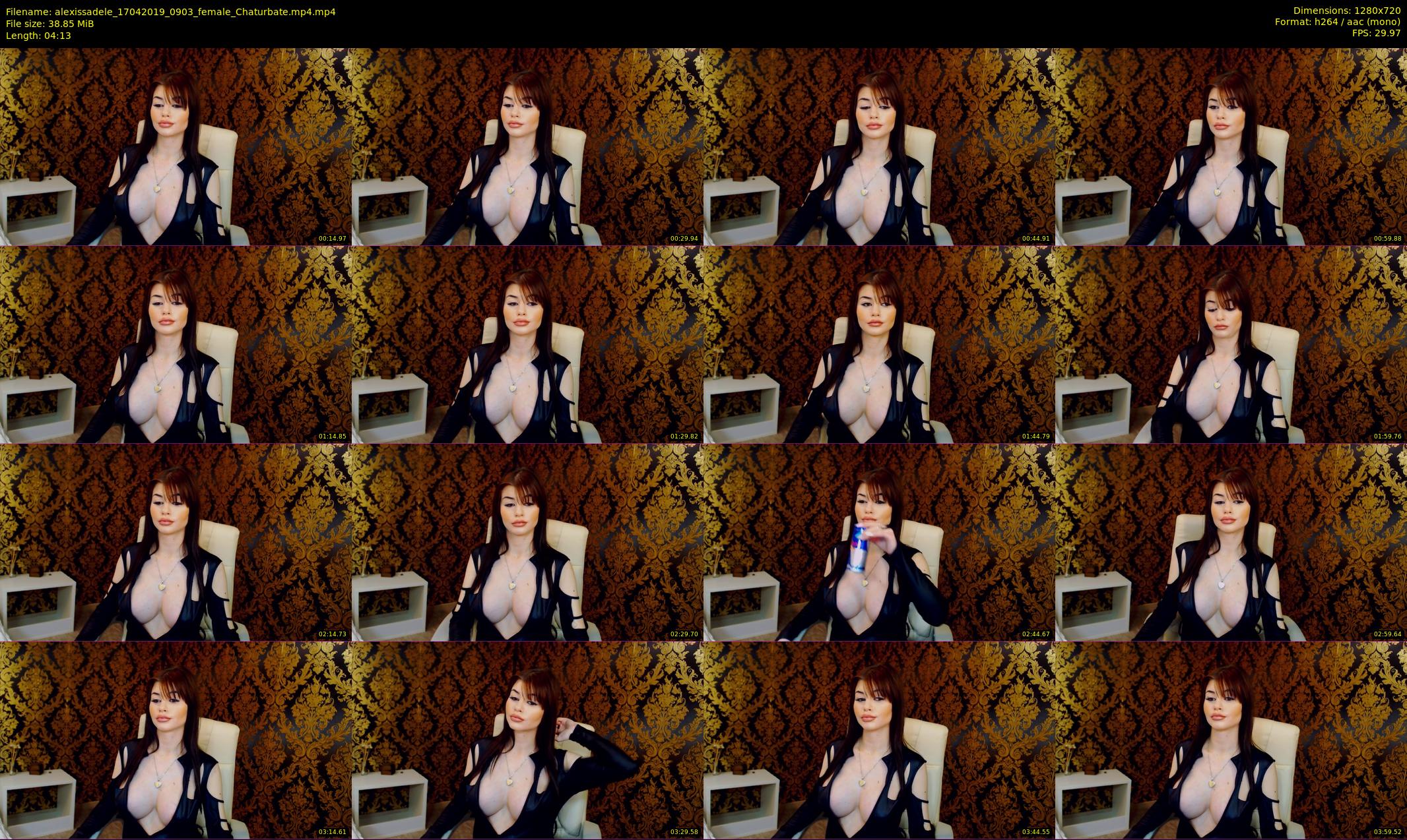 alexissadele — 5 minute Chaturbate female cam show recording, 720p, Apr 17, 2019