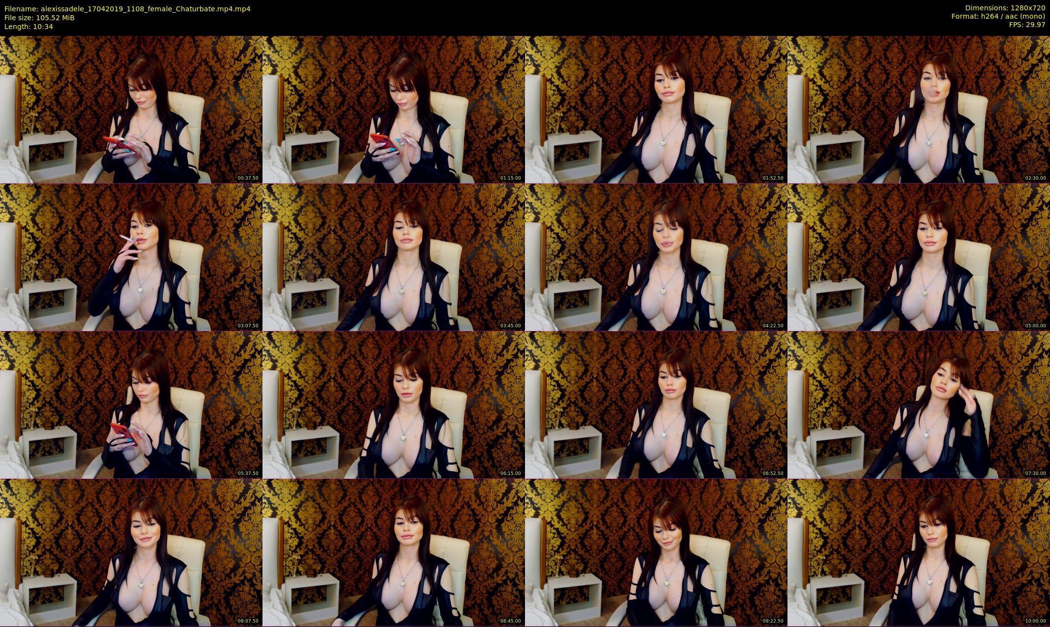 alexissadele — 11 minute Chaturbate female cam show recording, 720p, Apr 17, 2019