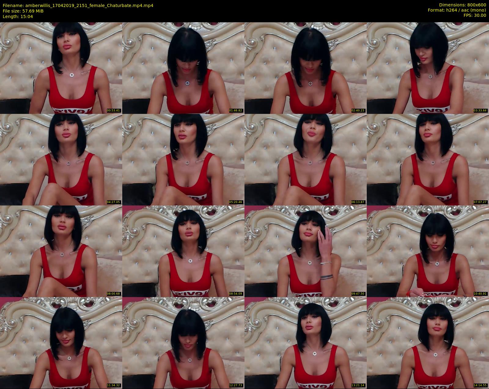 amberwillis — 16 minute Chaturbate female cam show recording, 480p, Apr 17, 2019