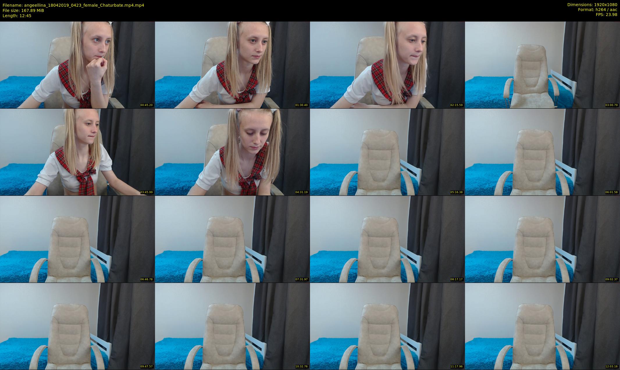 angeellina — 13 minute Chaturbate female cam show recording, 1080p, Apr 18, 2019