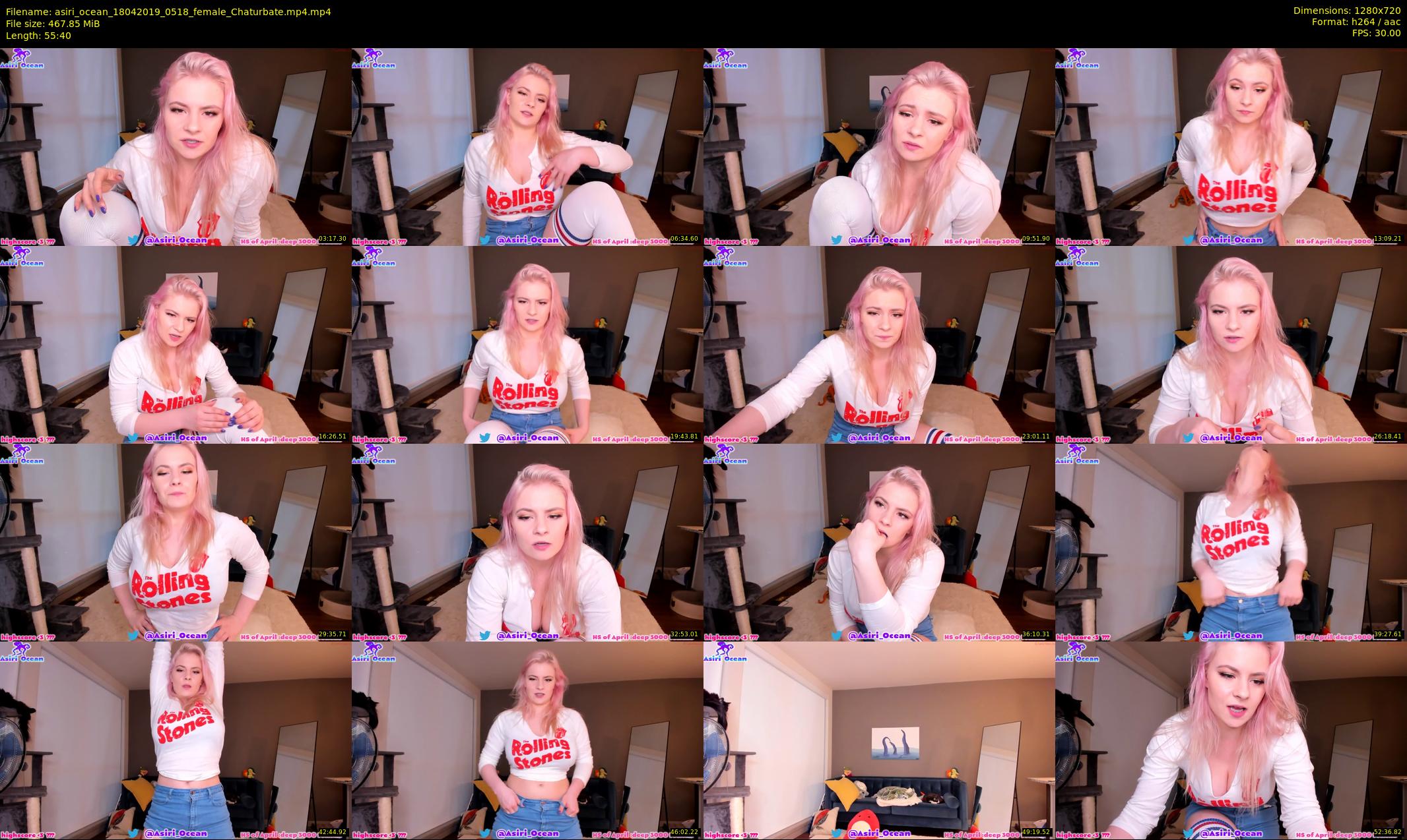asiri_ocean — 56 minute Chaturbate female cam show recording, 720p, Apr 18, 2019